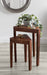 Nesting Table Walnut Brown 2 Piece 7