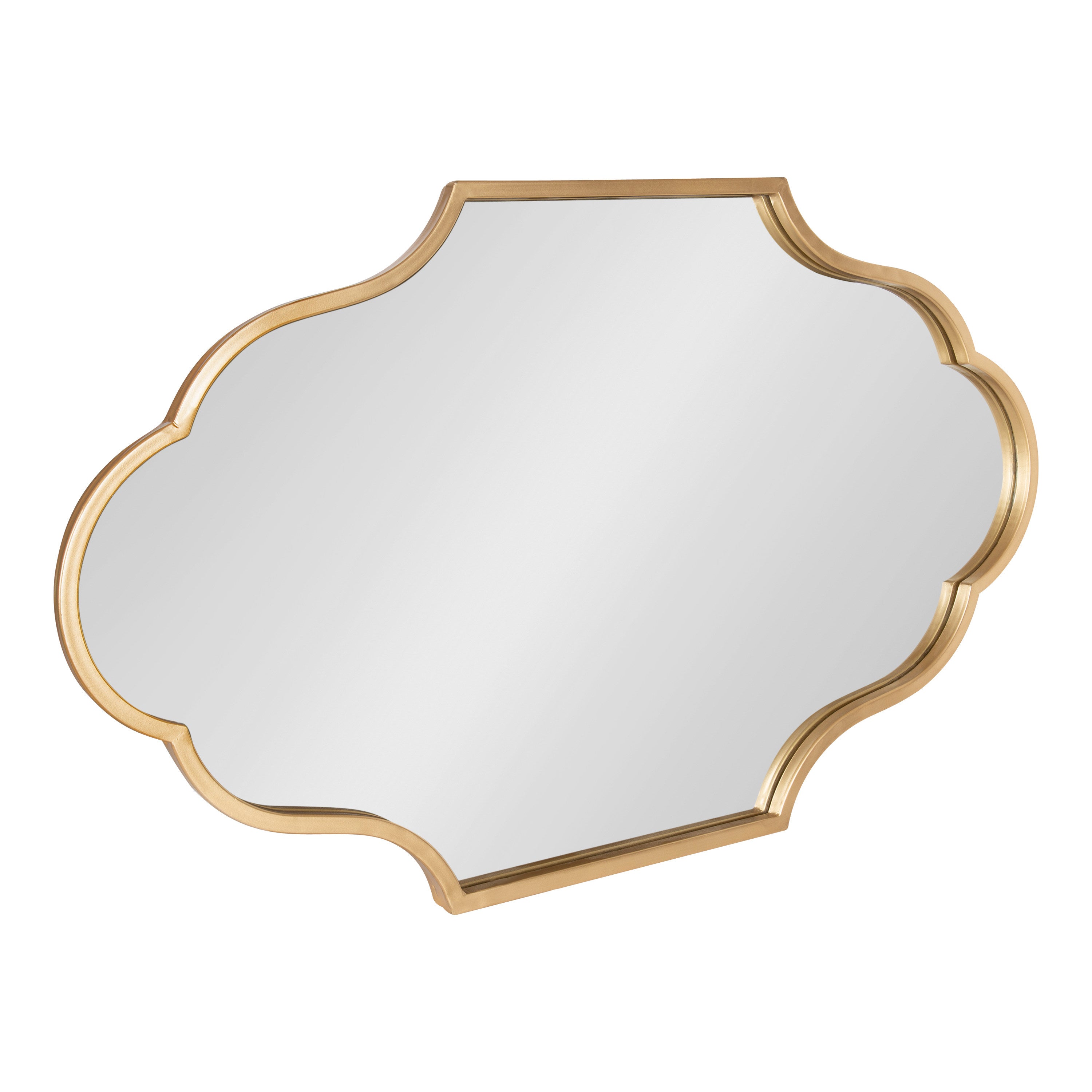 Scallop Mirror Gold 23x37 1