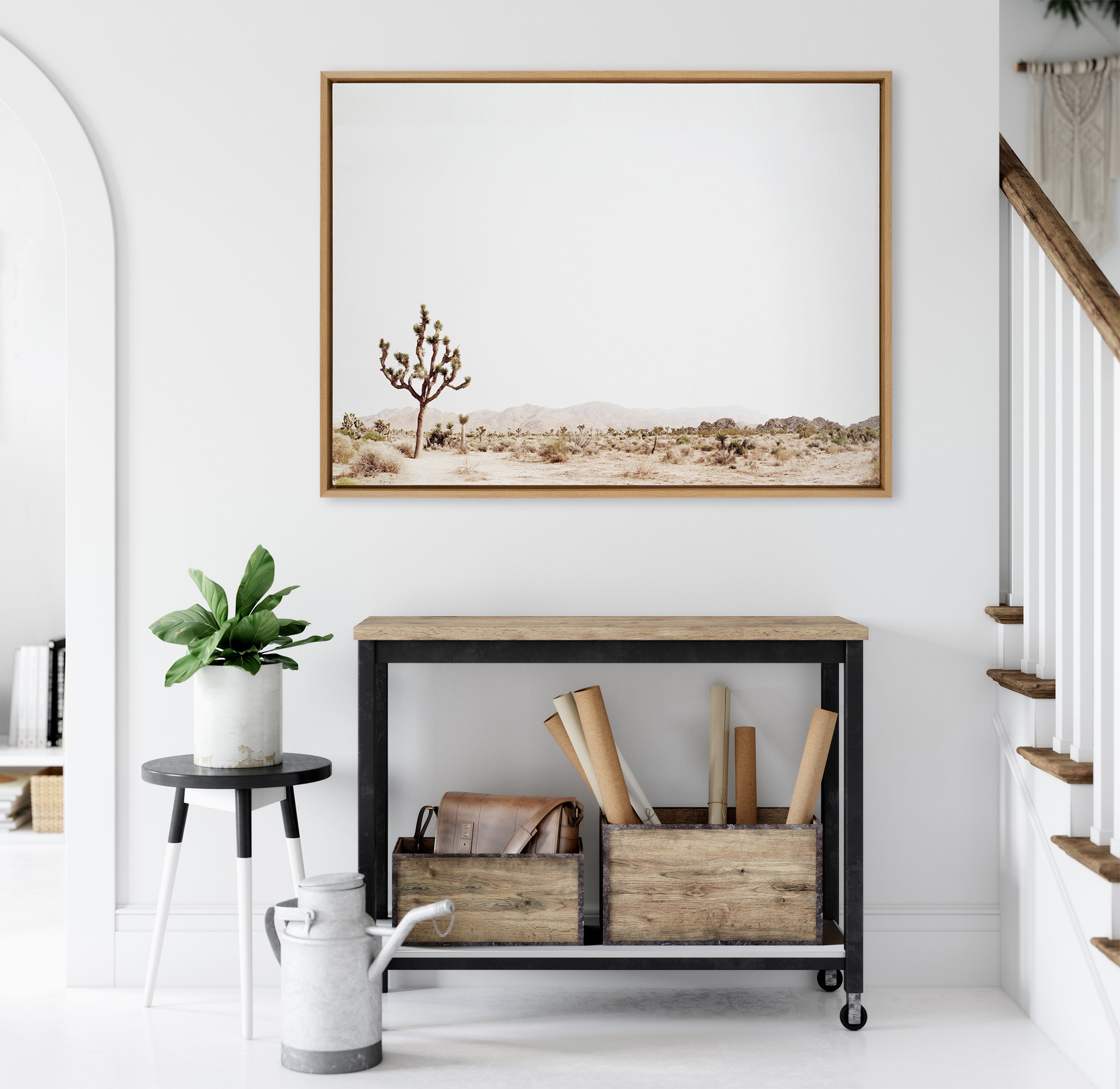 Framed Canvas Sylvie Natural 31.5x41.5 6