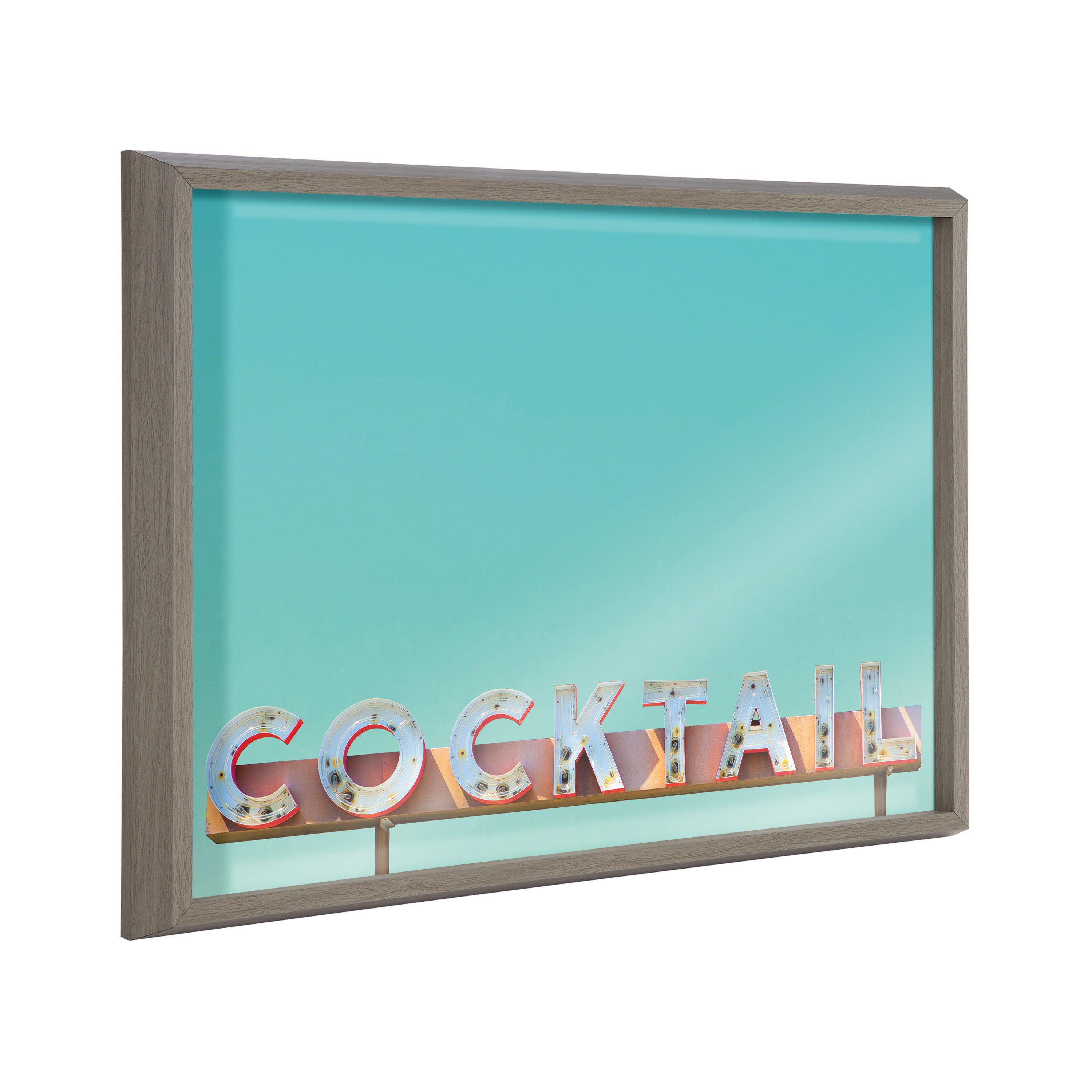 Blake Cocktail Hour Framed Printed Glass by Robert Cadloff of Bomobob