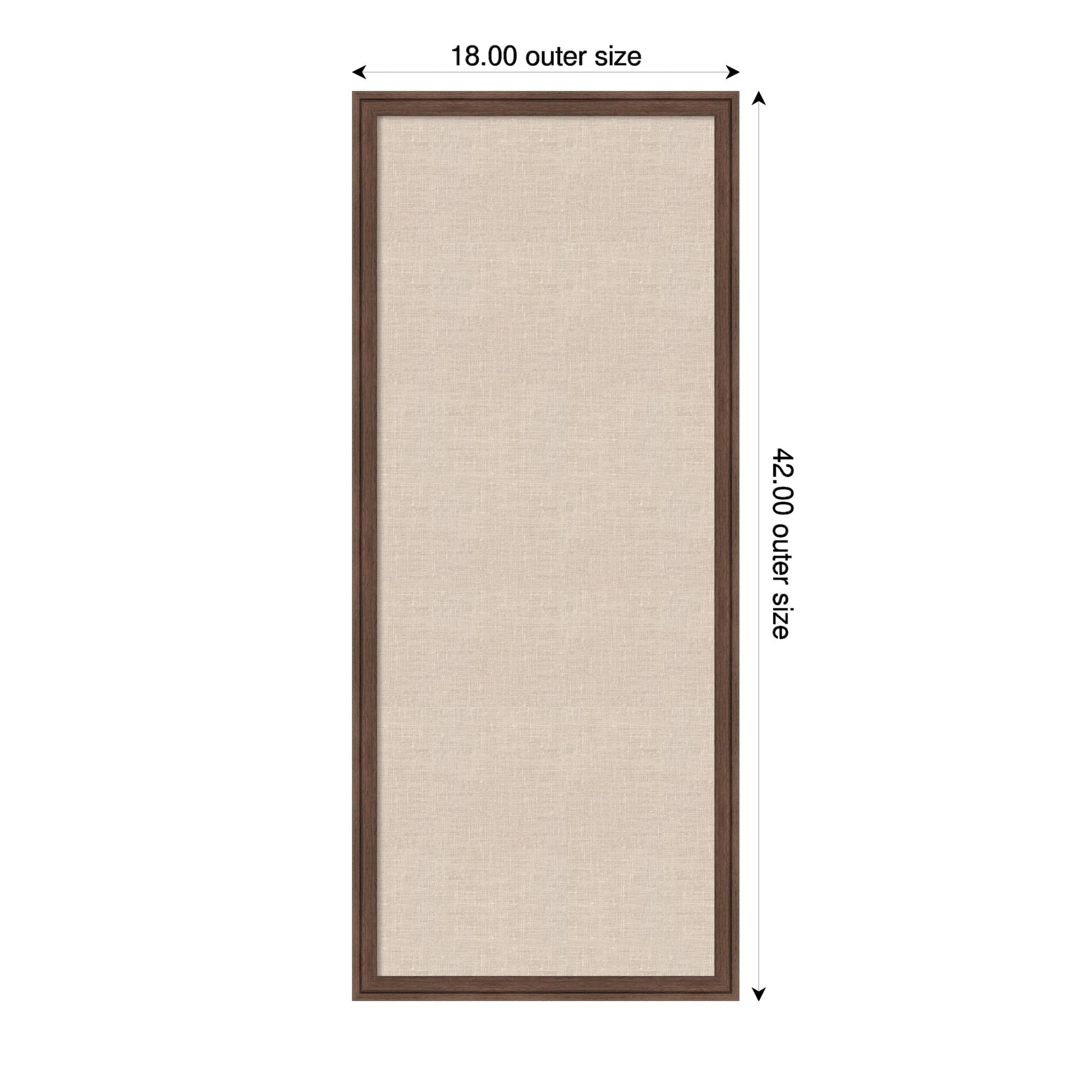 Pinboard 18x42 Florence Medium Brown 2