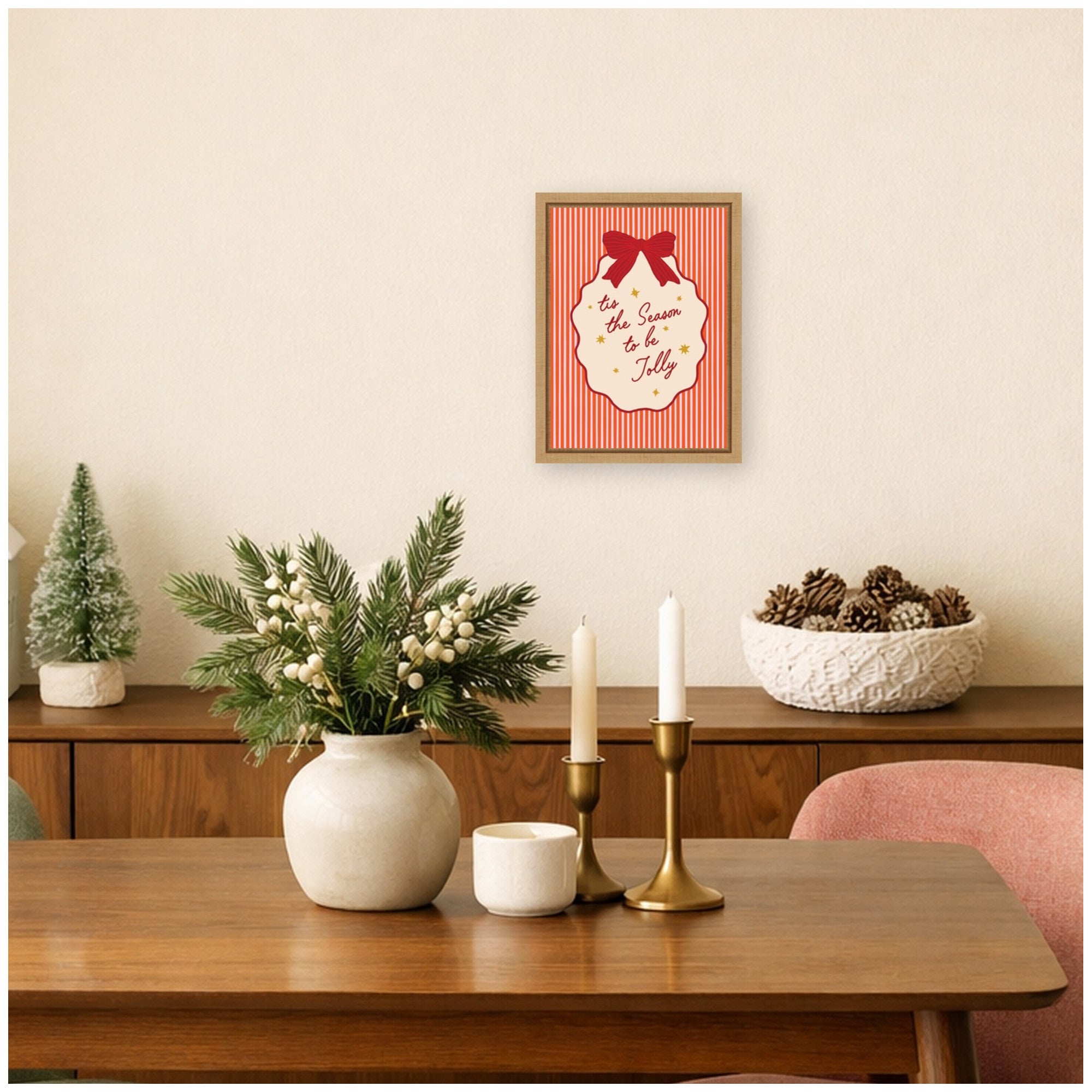 Framed Canvas Sylvie Natural 10x13 6