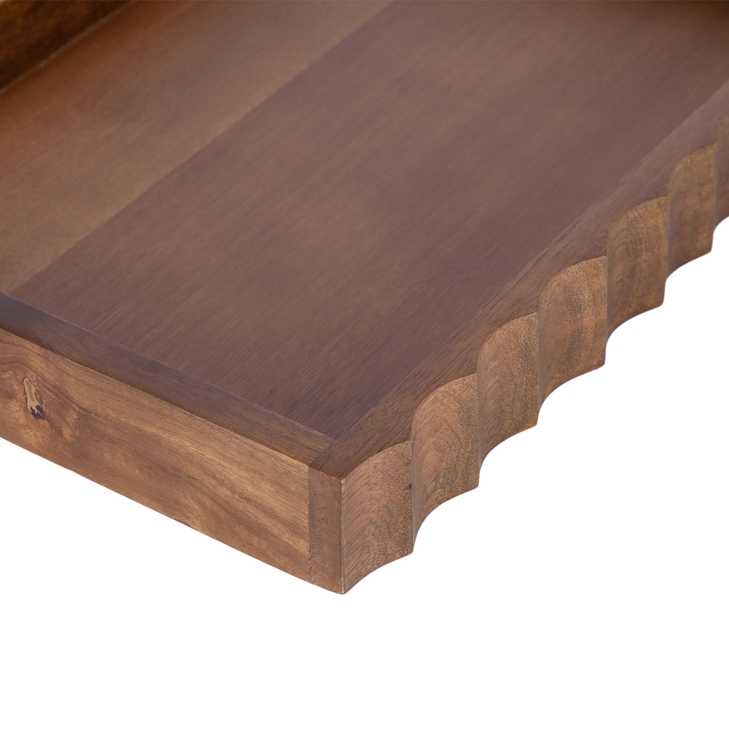 Serving Tray Walnut Brown 16x12 3