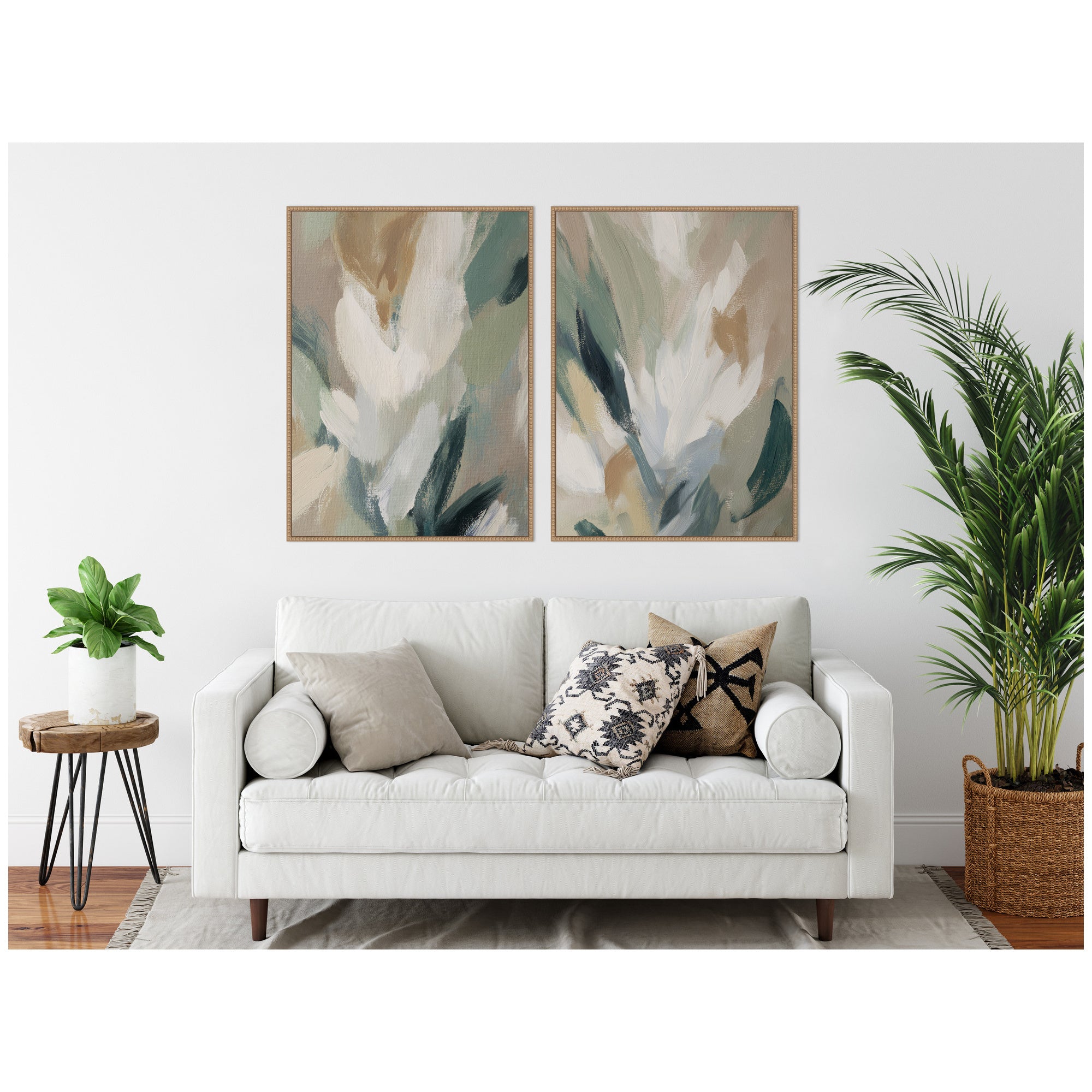 Plant Form No. 1 & No. 2 2 Piece Framed Canvas Wall Art Set by Amy Lighthall