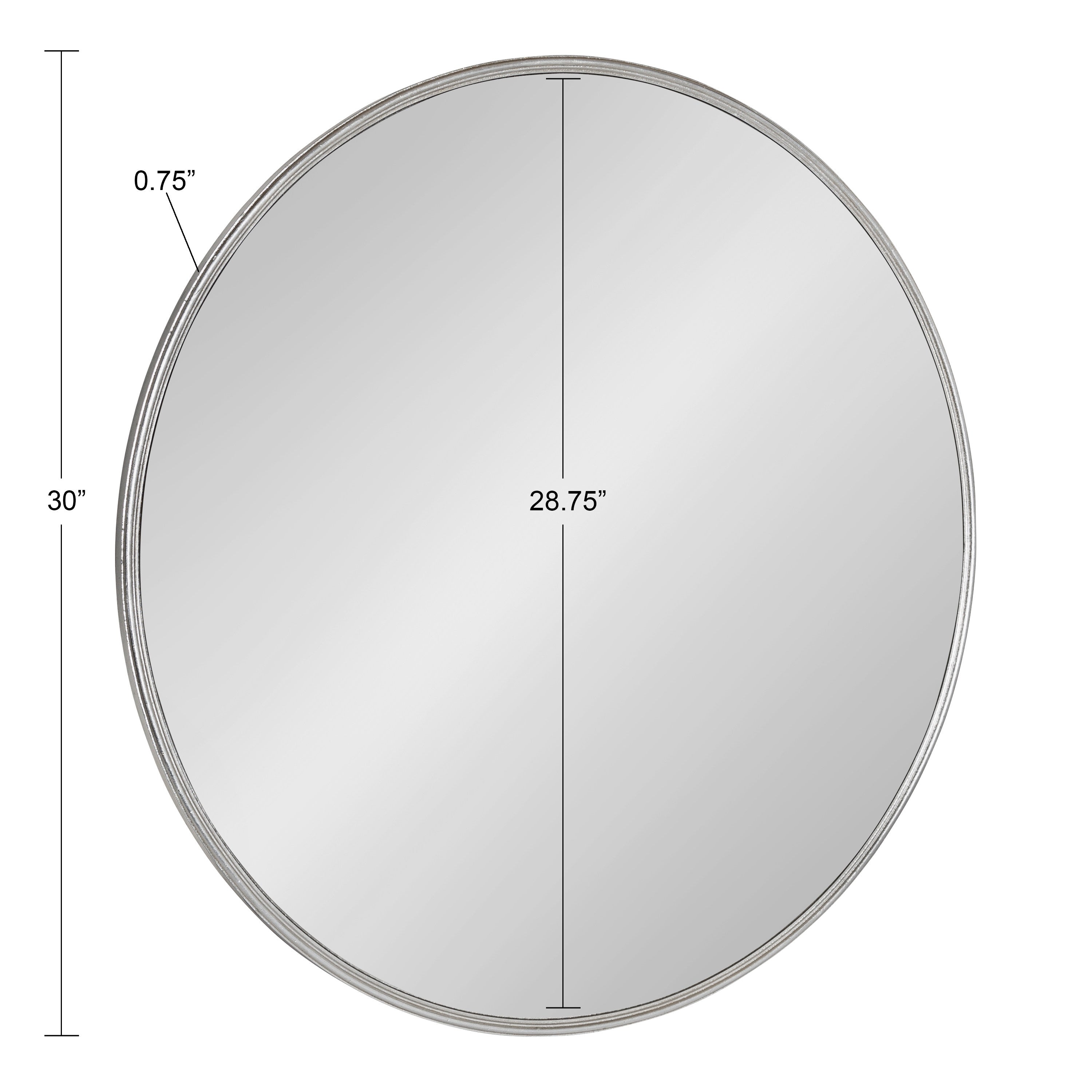 Round Mirror Silver 30" Diameter 5