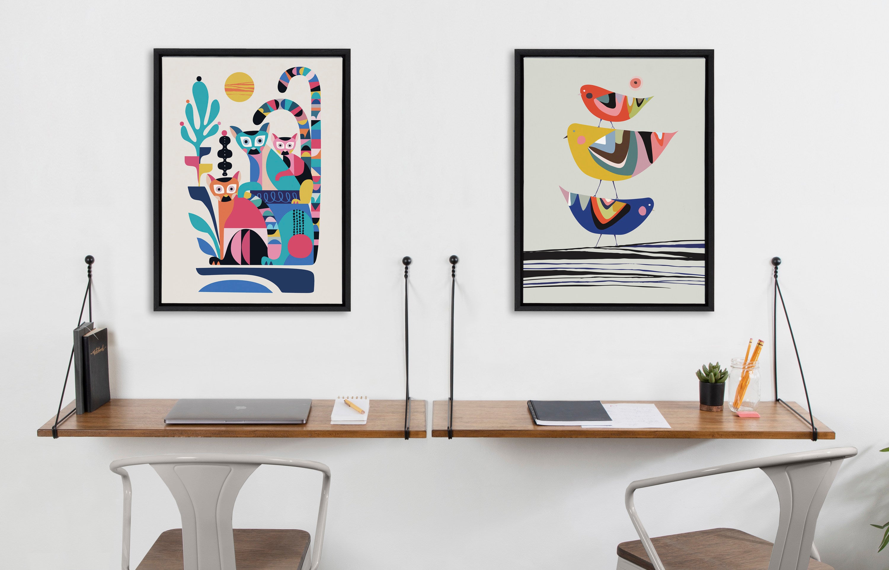 Framed Canvas Sylvie Black 18x24 6