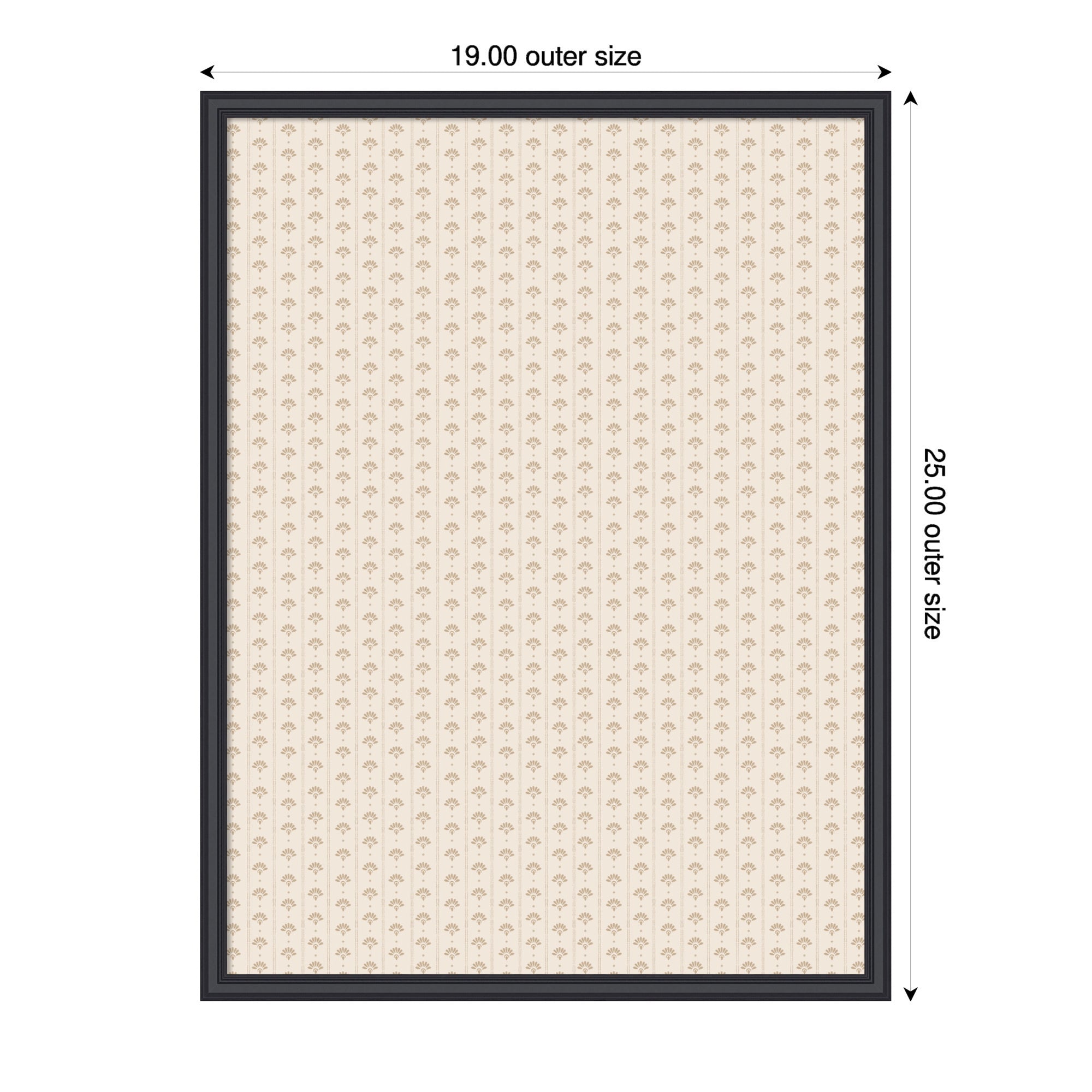 Pinboard 19x25 Edith Black 2