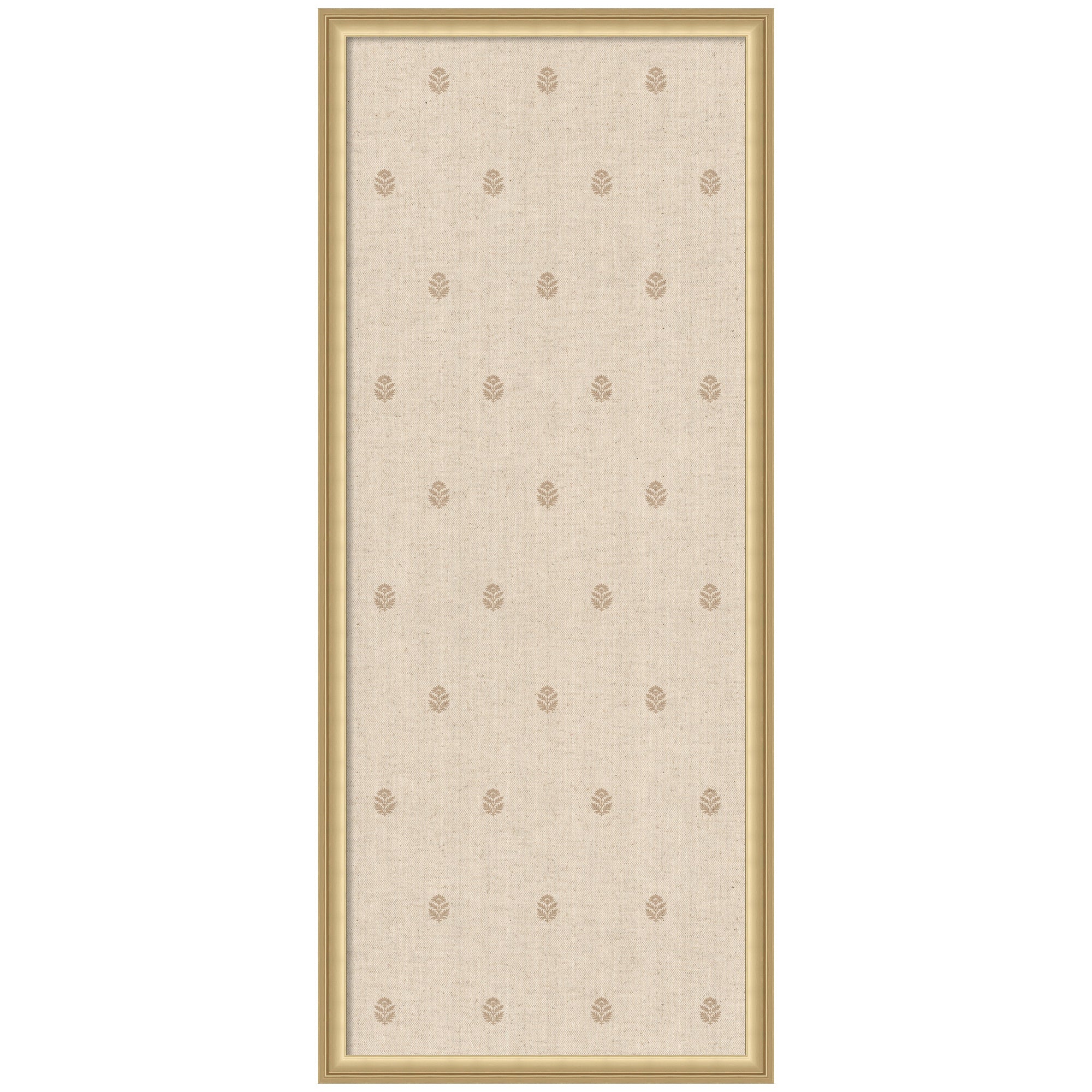 Pinboard Beige Botanical Block Print