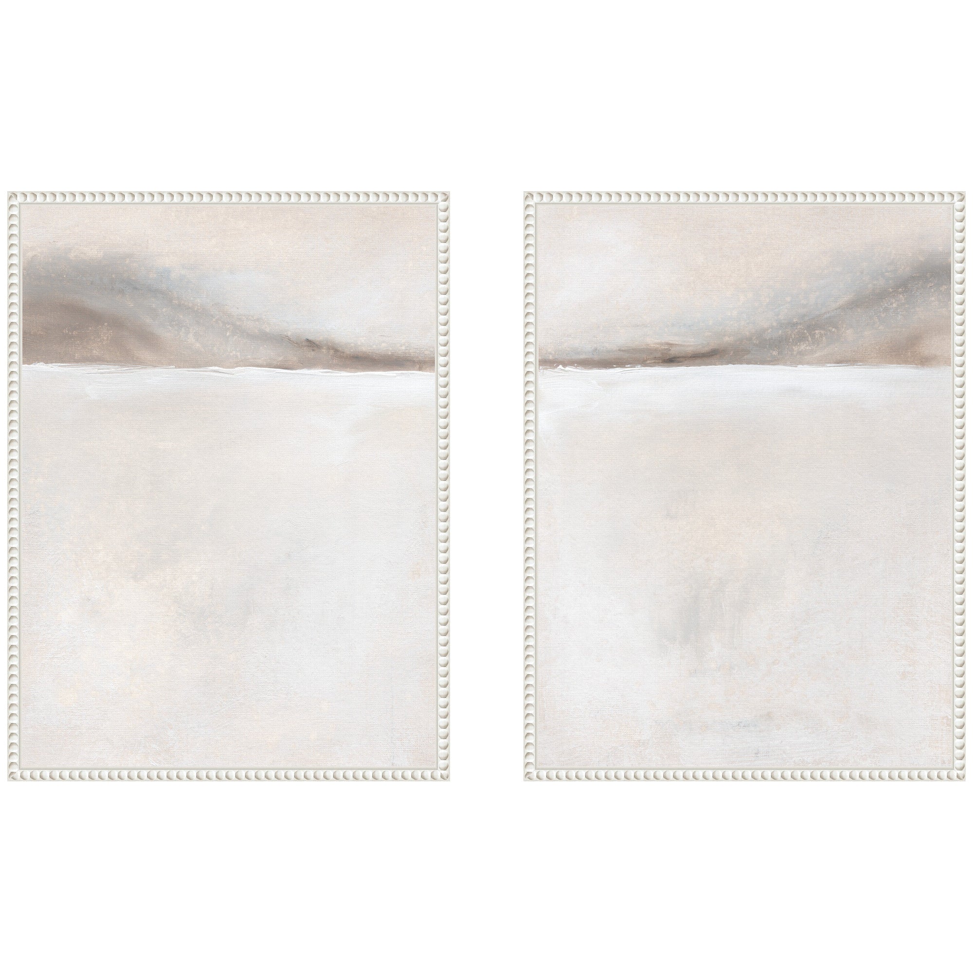 Art Set 2 Piece Set 18x24 Sylvie Beaded White 1