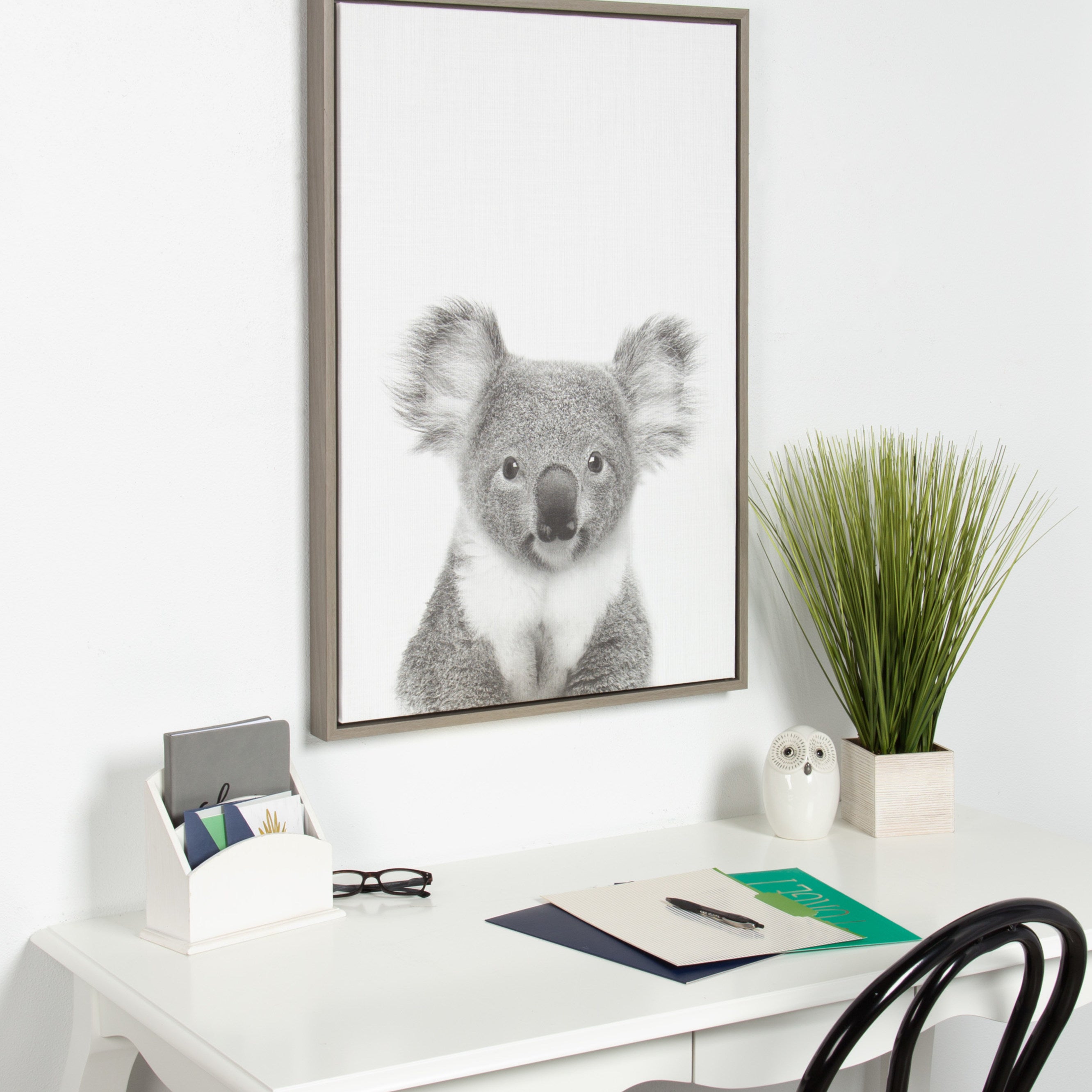 Framed Canvas 23x33 Sylvie Graywash 5