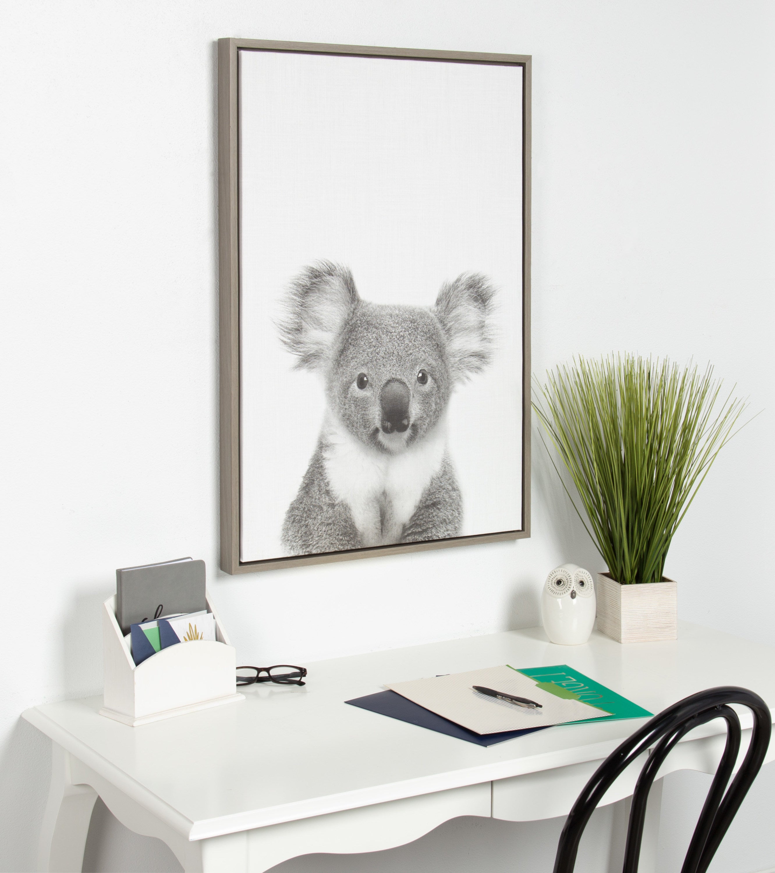 Framed Canvas 23x33 Sylvie Graywash 5