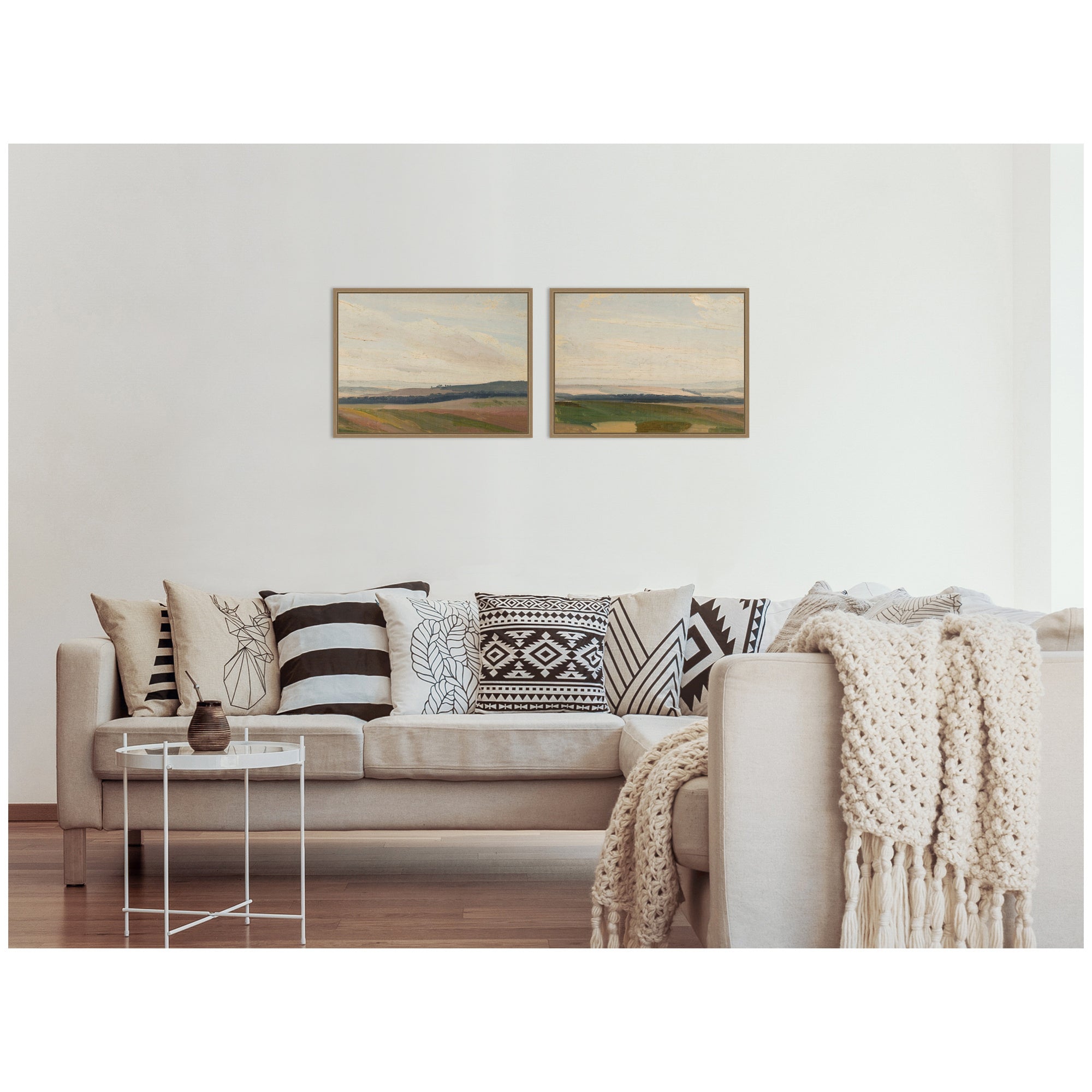 Art Set 2 Piece Set 18x24 Sylvie Dark Gold 5