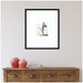 Wall Frame Svelte Noir Black 22x26 matted to 8x10 6