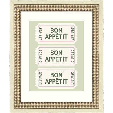 Framed Art 10x12 Castellan Distressed White 1