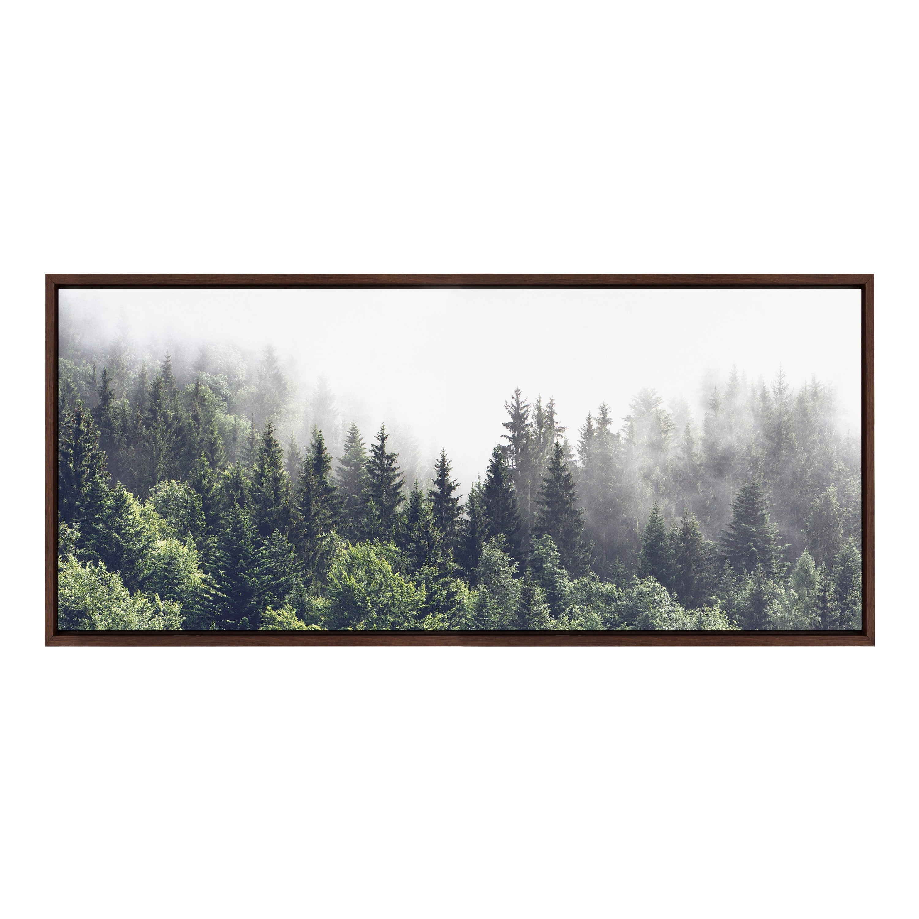 Framed Canvas Sylvie Walnut 18x40 1