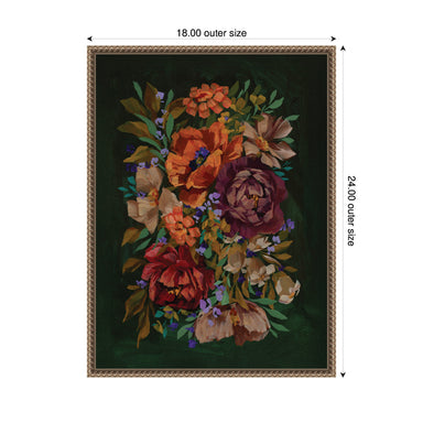 Framed Canvas 18x24 Sylvie Beaded Dark Gold 2