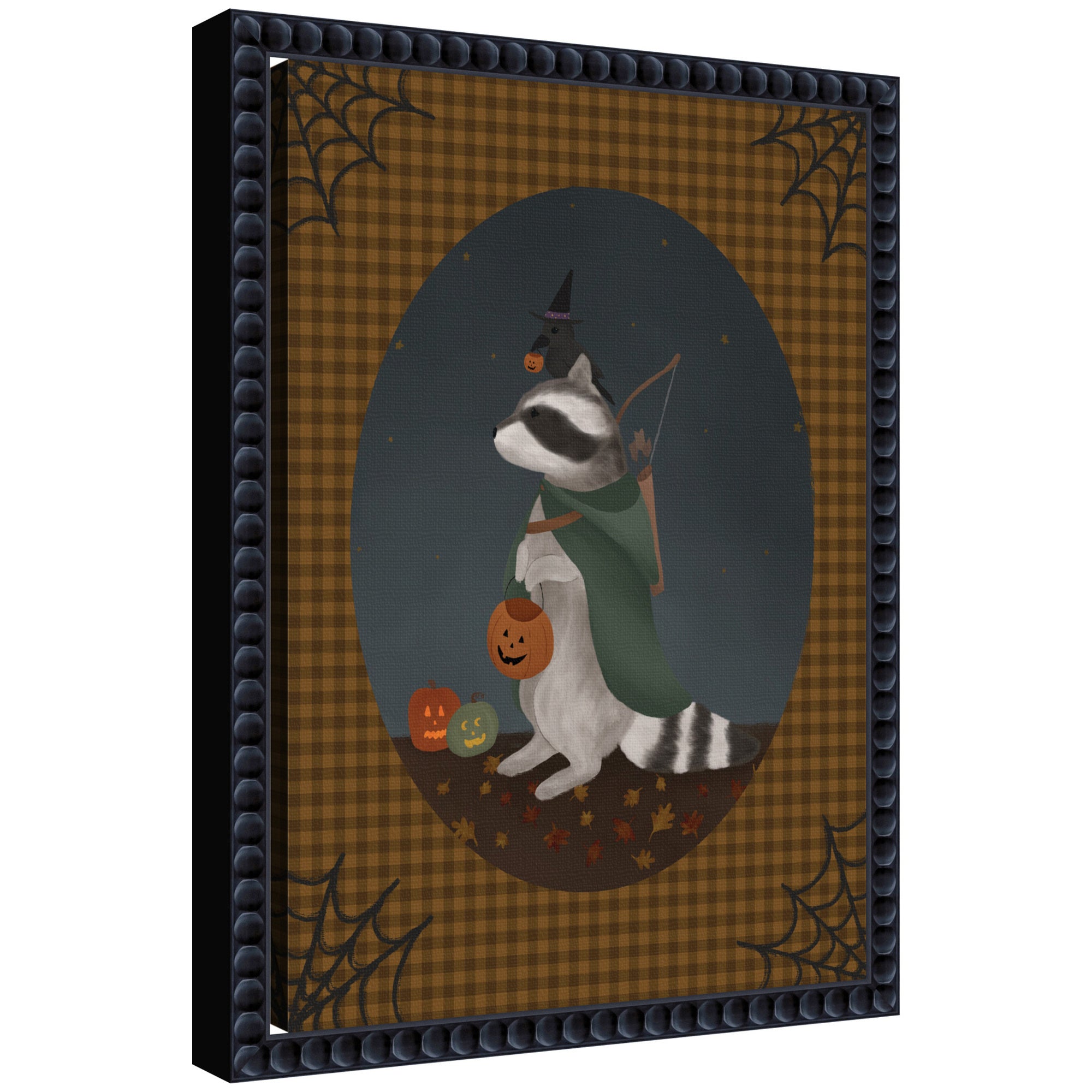 Framed Canvas 10x13 Sylvie Beaded Black 1