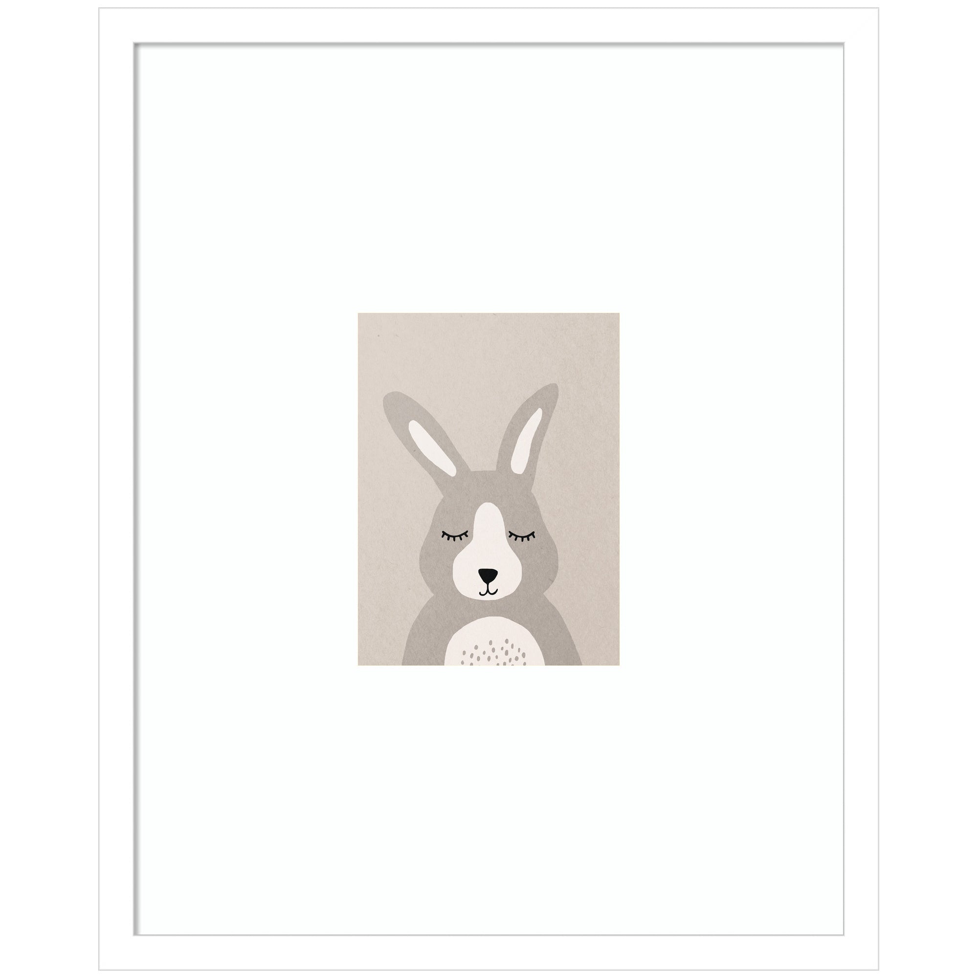 Bunny by July Art Prints Framed Wall Art Print