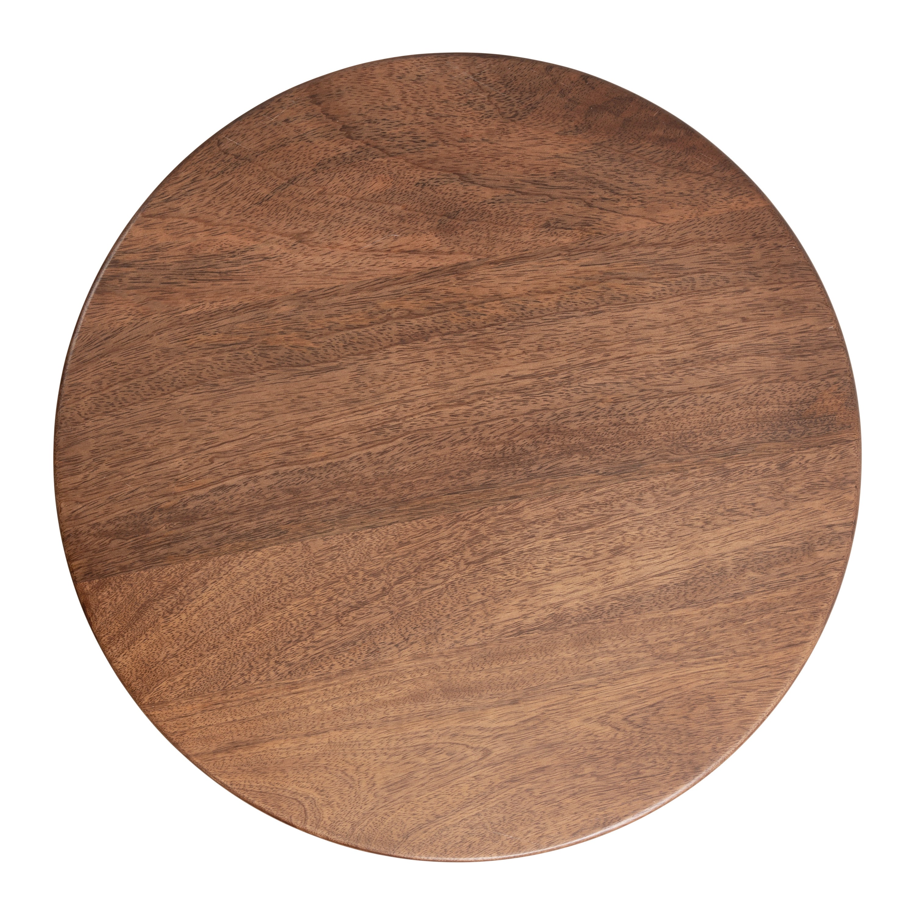 Side Table Walnut Brown Gold 16x16x24 4