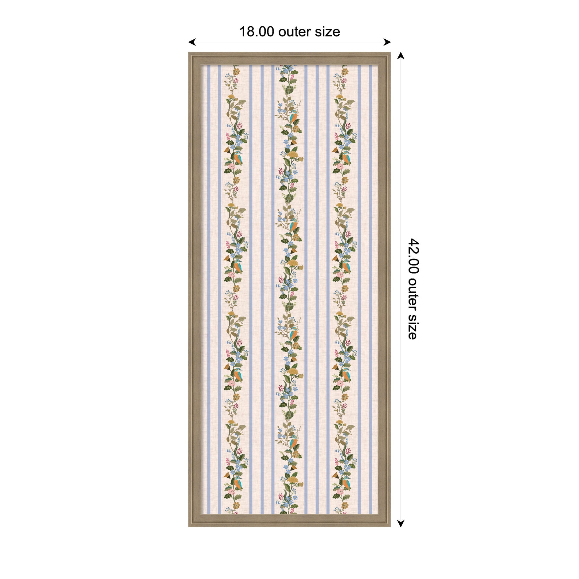 Pinboard 18x42 Florence Light Brown 2