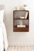 Functional Shelf Walnut Brown 18x24 8