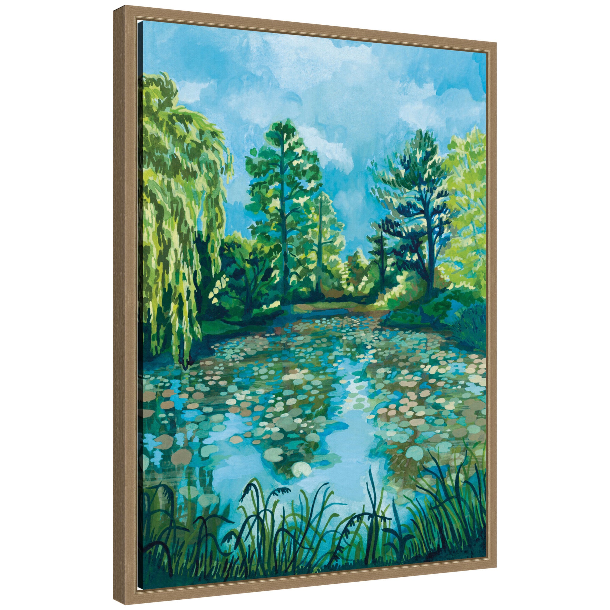 Botanical Garden by Lucia Gianello Framed Canvas Wall Art Print