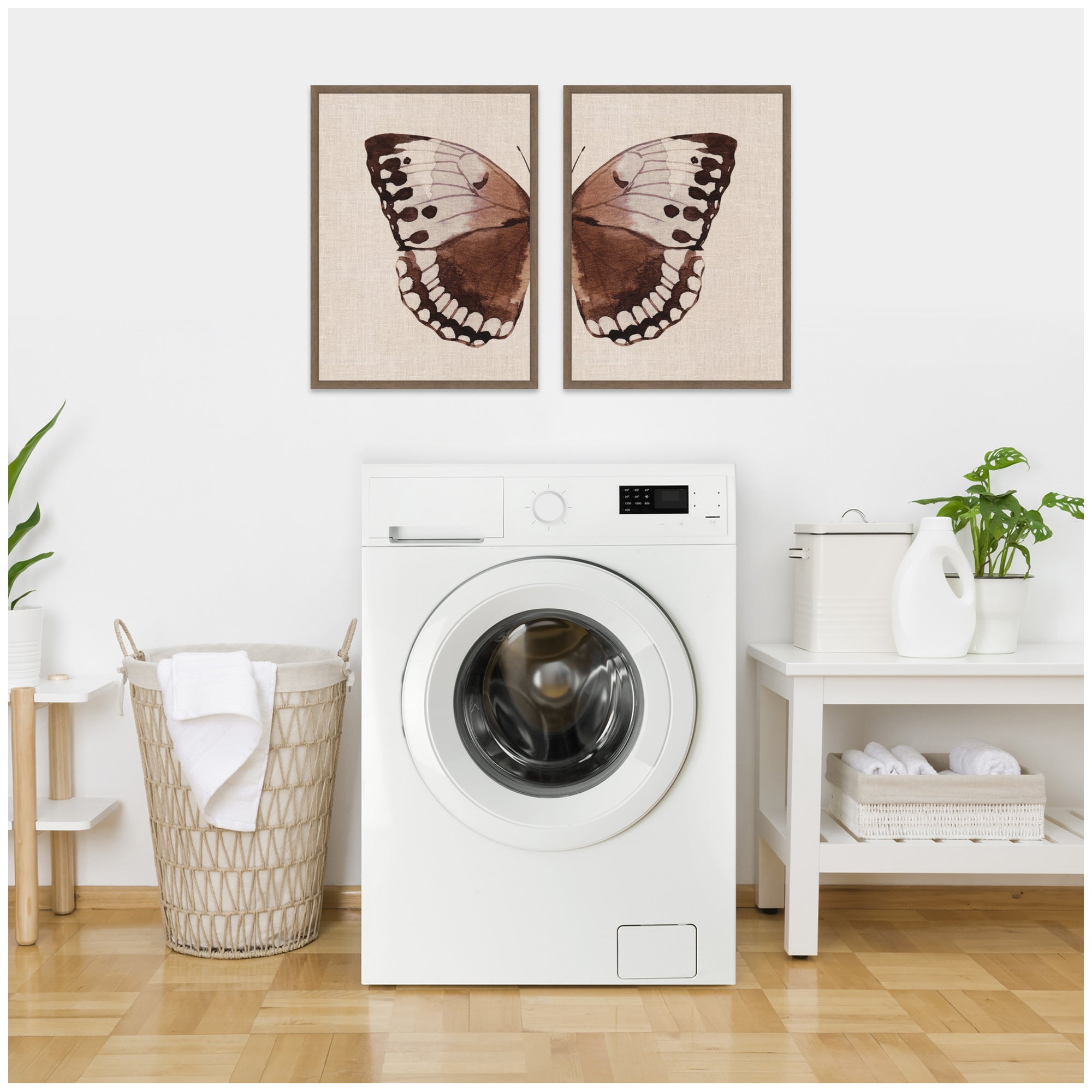 Art Set Sylvie Walnut 2 Piece Set 18x24 5