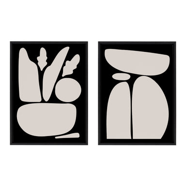 Art Set 2 Piece Set 18x24 Sylvie Black 2