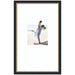 Wall Frame Belmont Black 16x26 matted to 8x10 1