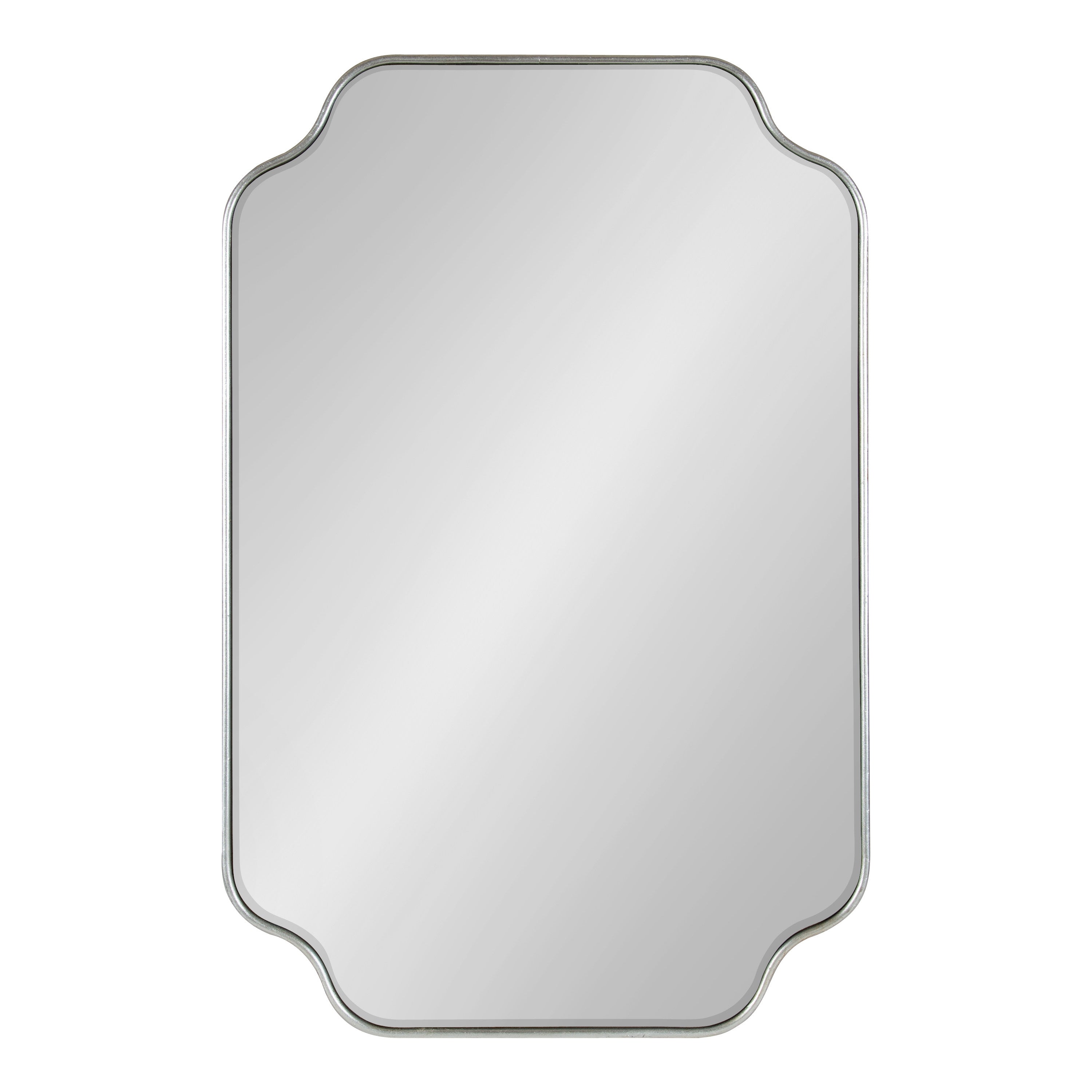 Scallop Mirror 24x36 Silver 2