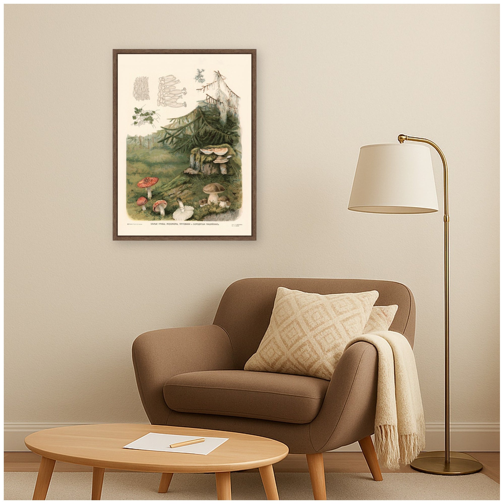 Framed Canvas 18x24 Sylvie Walnut 6