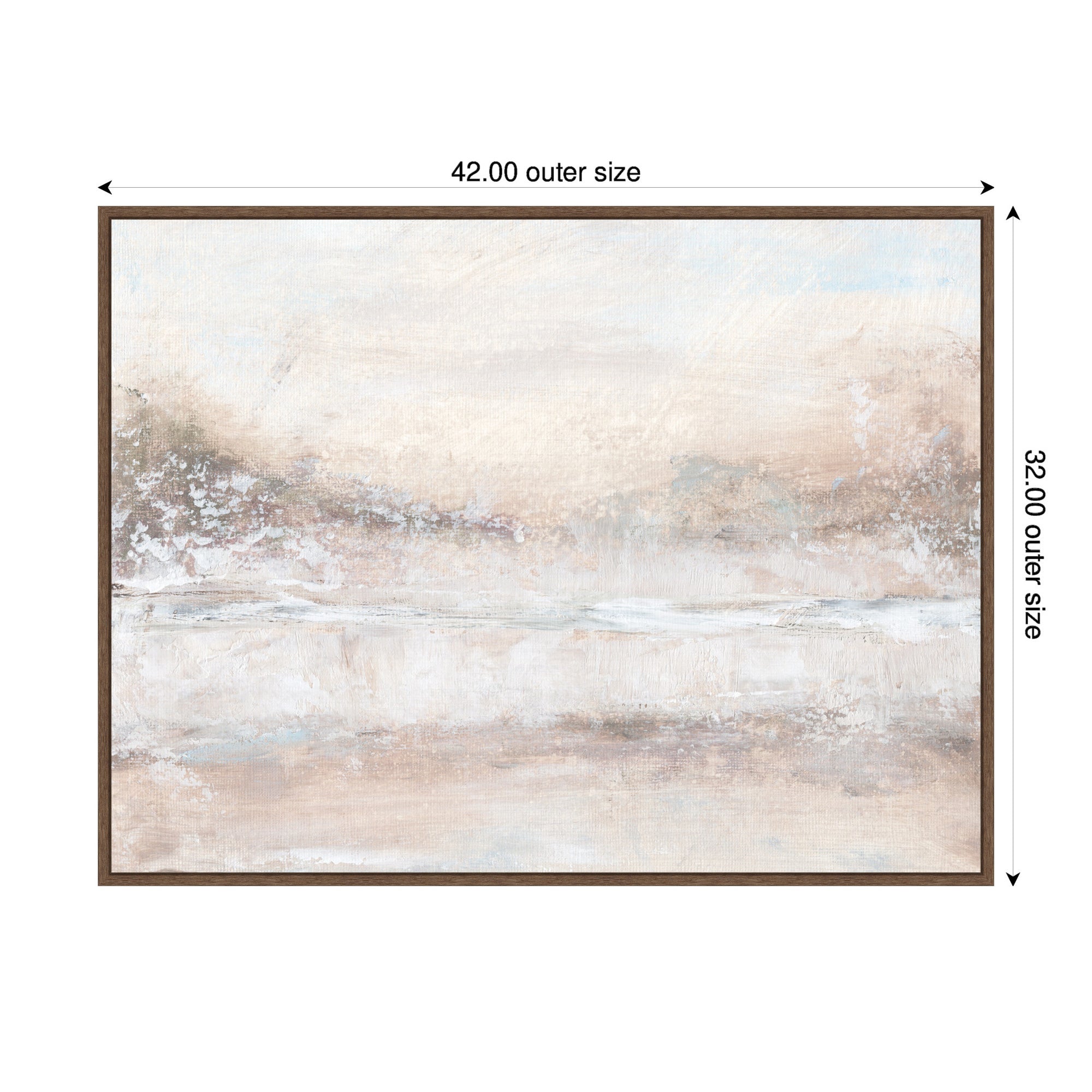 Framed Canvas 42x32 Sylvie Walnut 2