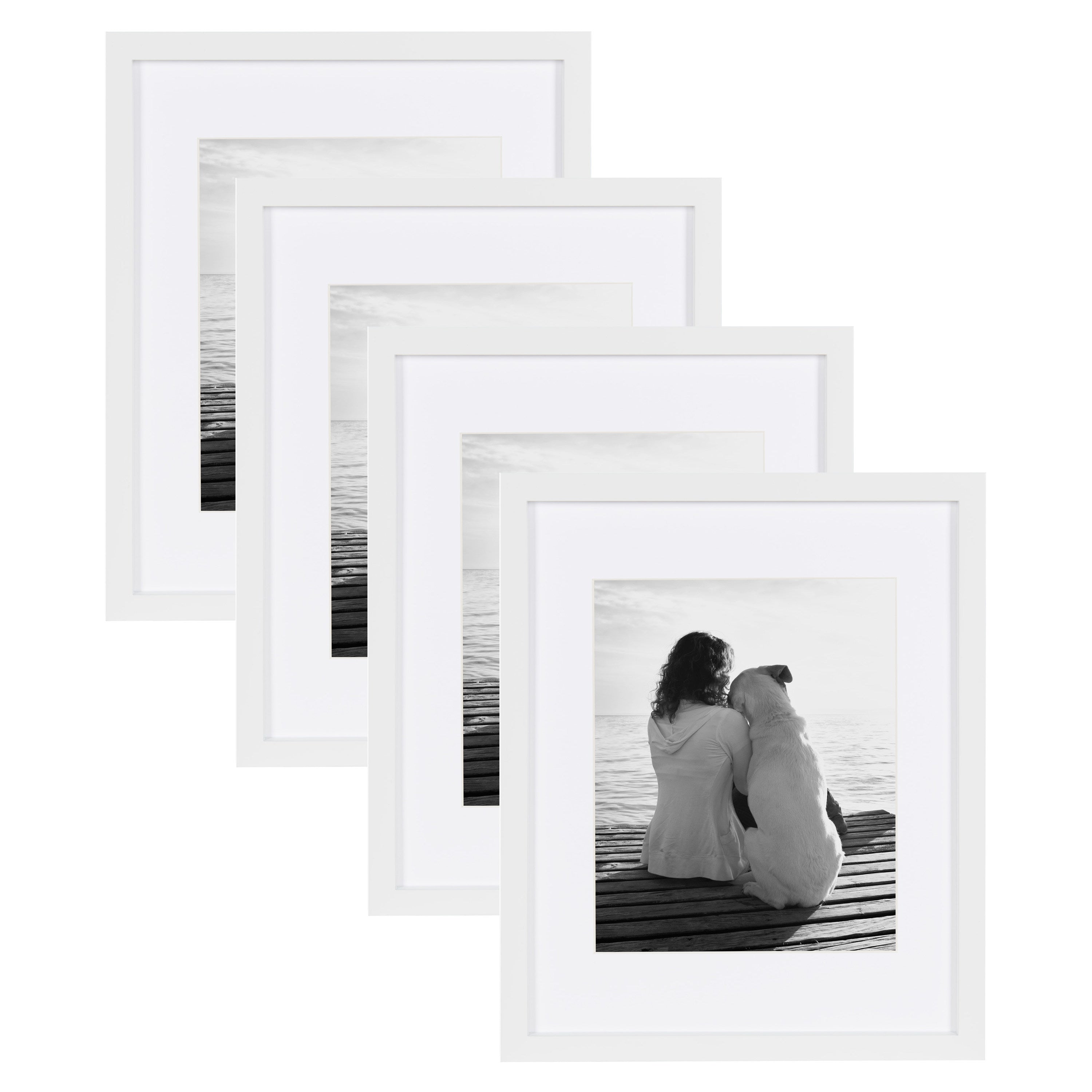 Wall Frame White 11x14 matted to 8x10 1