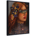 Framed Canvas Sylvie Beaded Black 18x24 1
