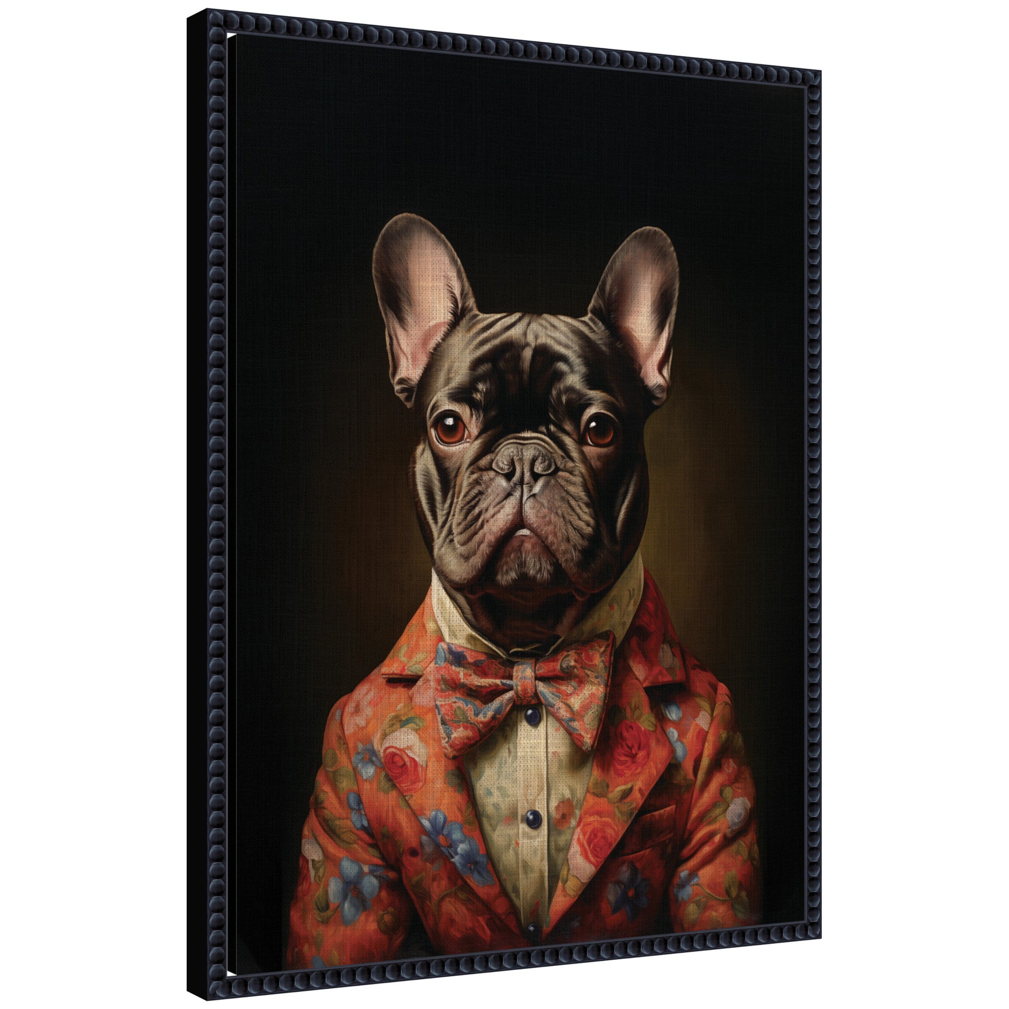 Framed Canvas 18x24 Sylvie Beaded Black 1