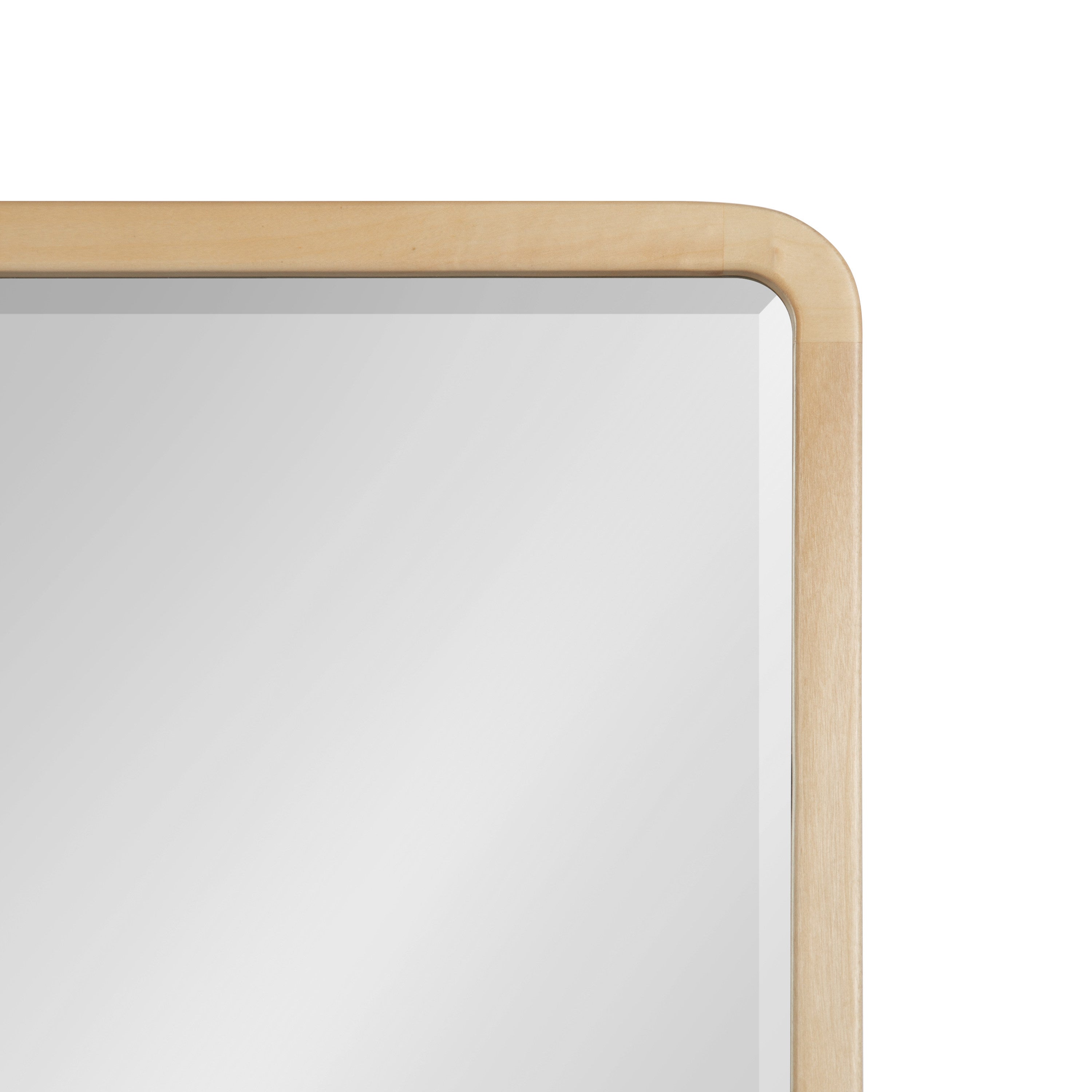 McLean Wood Radius Rectangle Wall Mirror