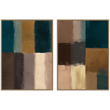 Art Set 2 Piece Set 28x38 Sylvie Dark Gold 1