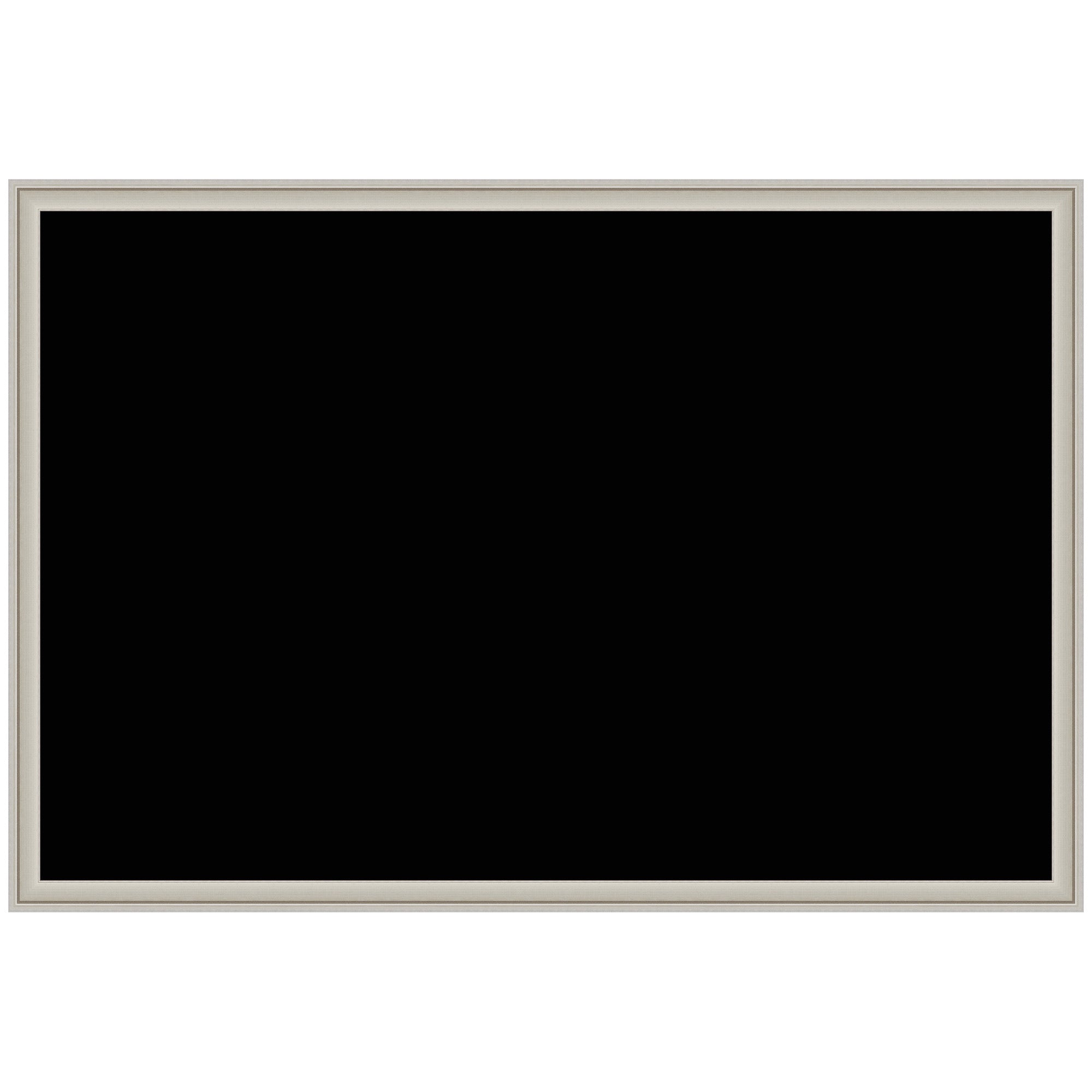 Framed Fabric Pinboard Black Wall Organization