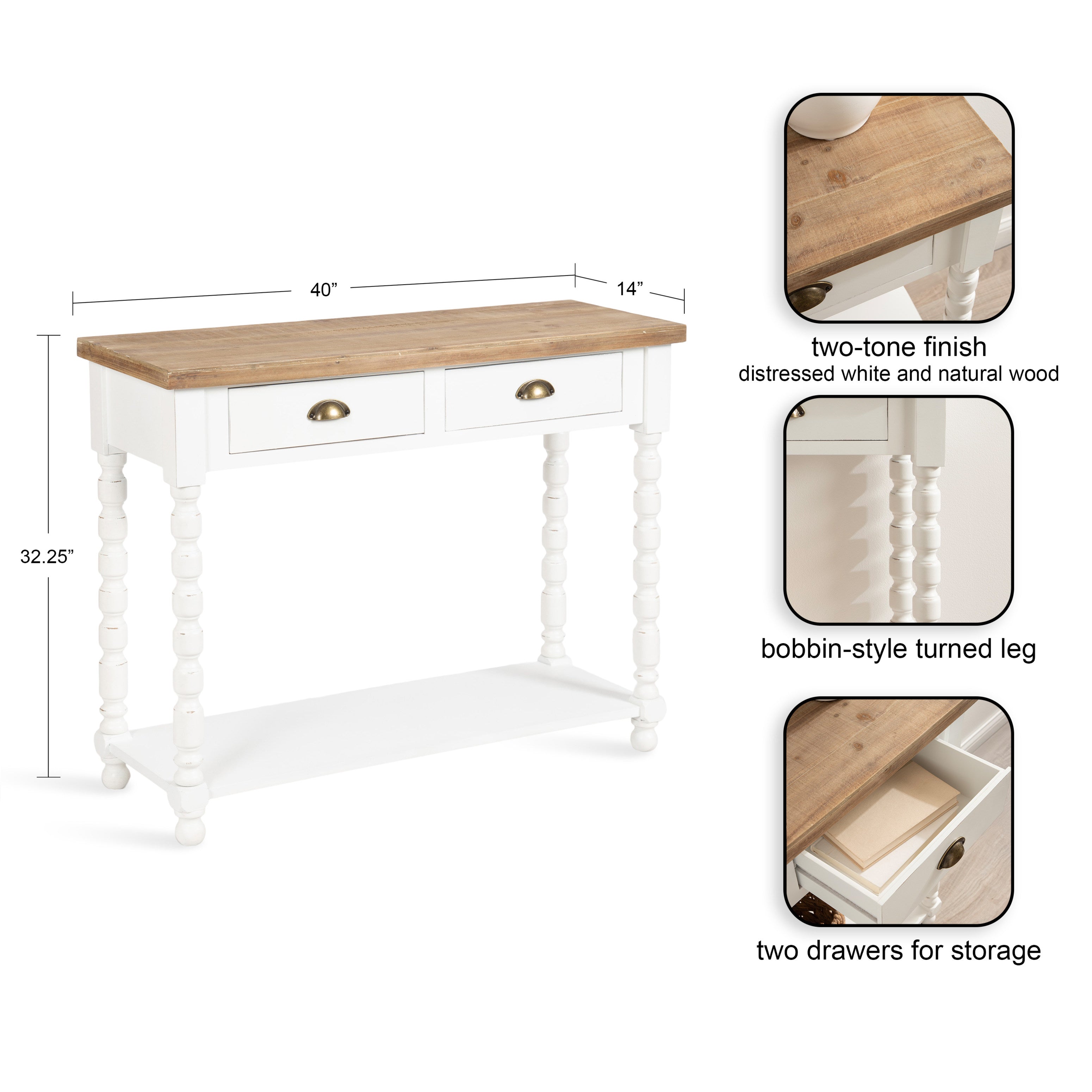Rutledge Console Table with Storage