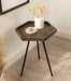 Side Table Gray Black 17x15x20 7