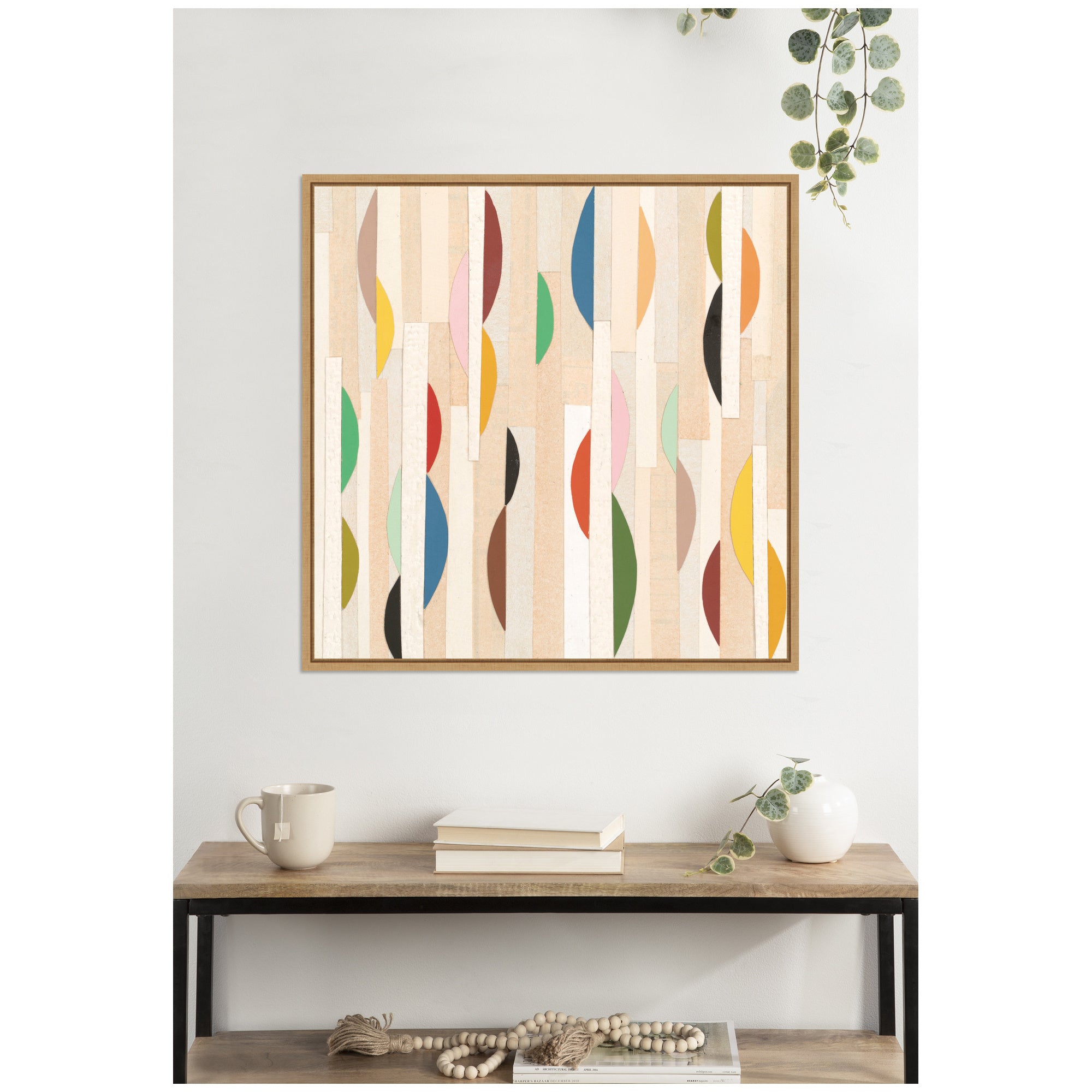Geometric Abstract 1 FC by Felicia Dadak Framed Canvas Wall Art Print