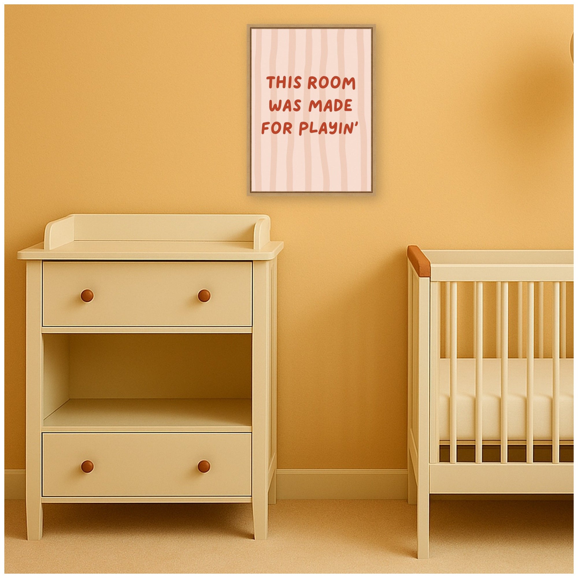 This Room Was Made For Playing by Laura Moss Framed Canvas Wall Art Print