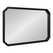 Scallop Mirror Black 24x36 6