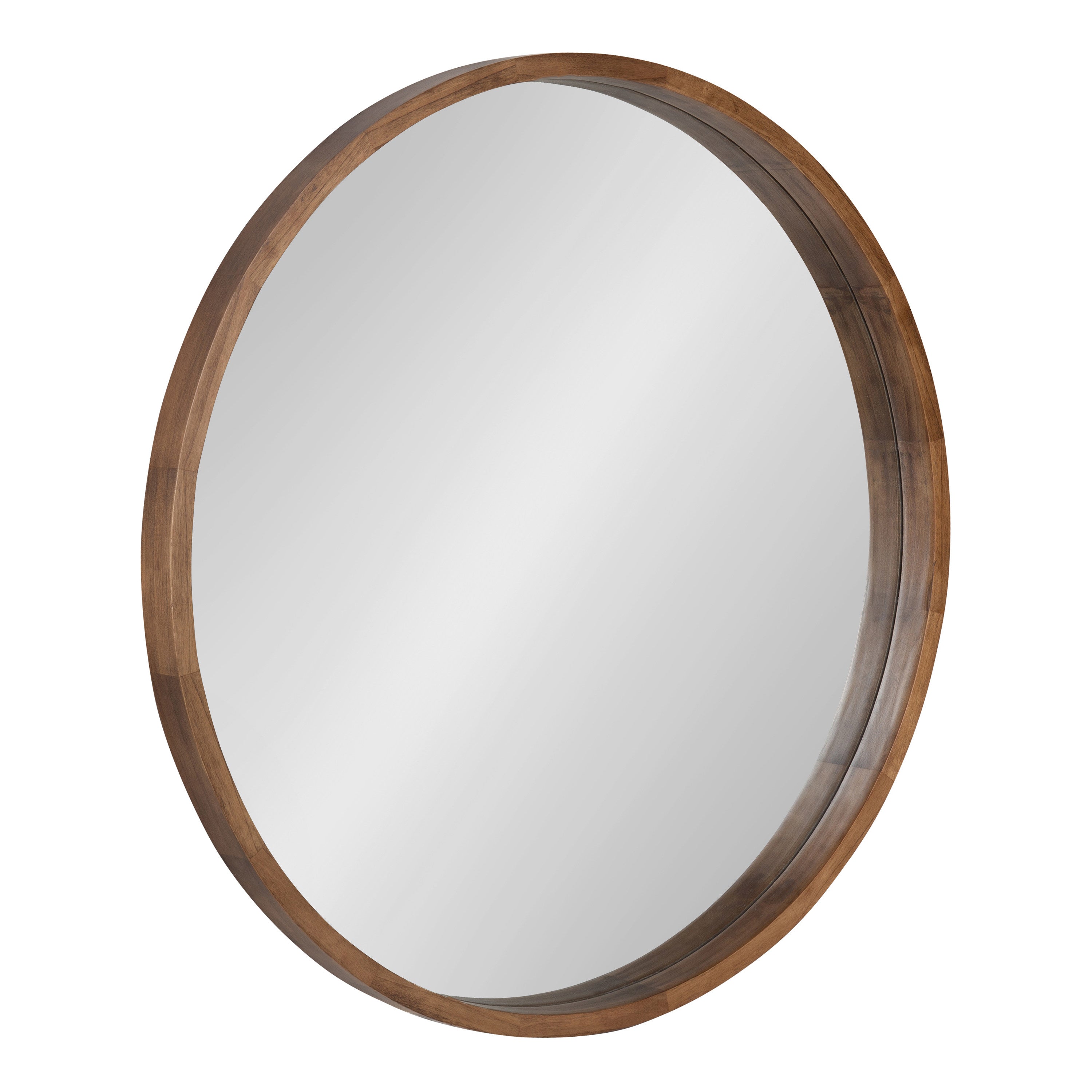 Round Mirror Rustic Brown 36" Diameter 1