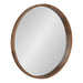 Round Mirror Rustic Brown 36" Diameter 1