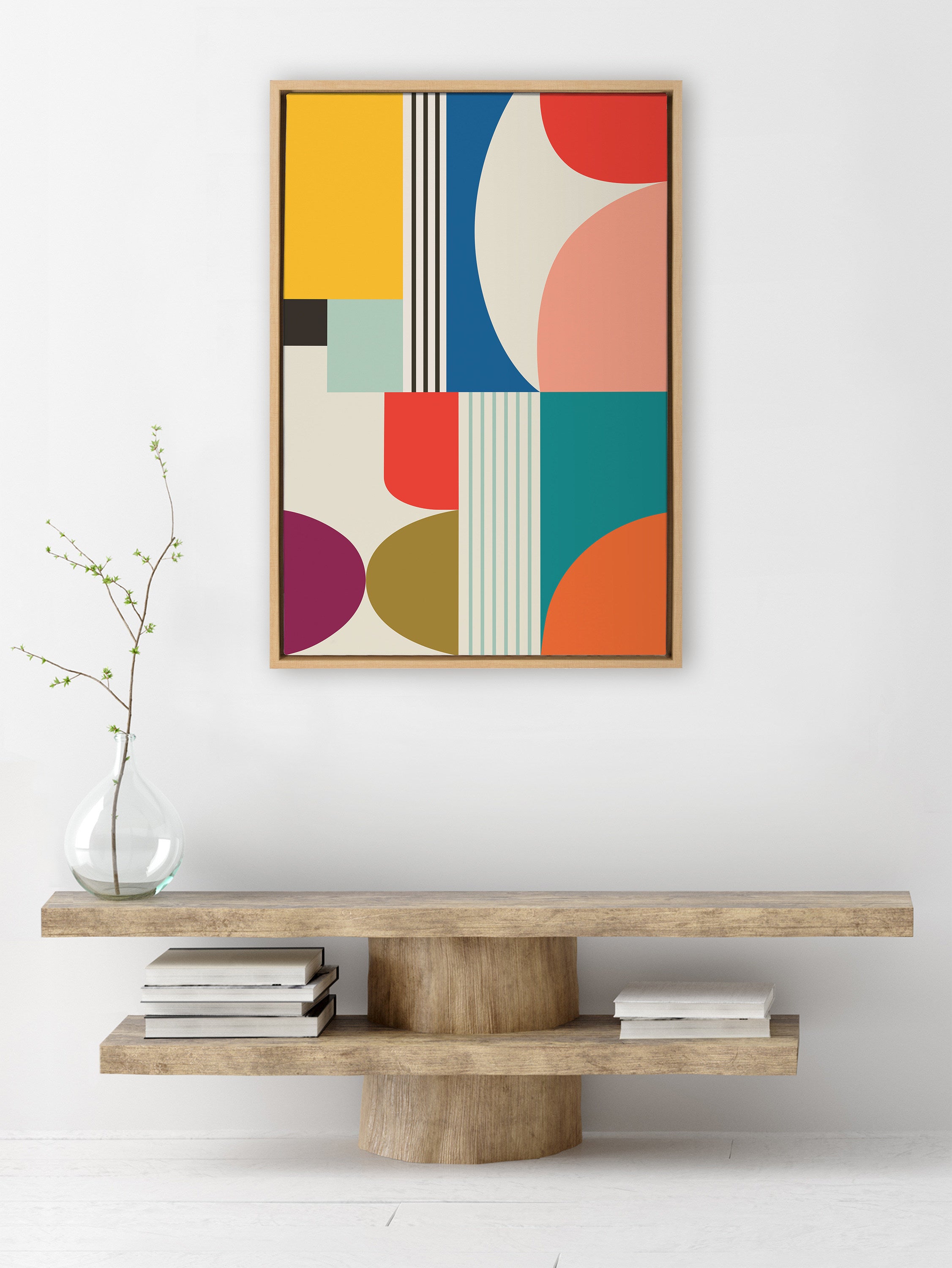 Framed Canvas Sylvie Natural 23x33 5