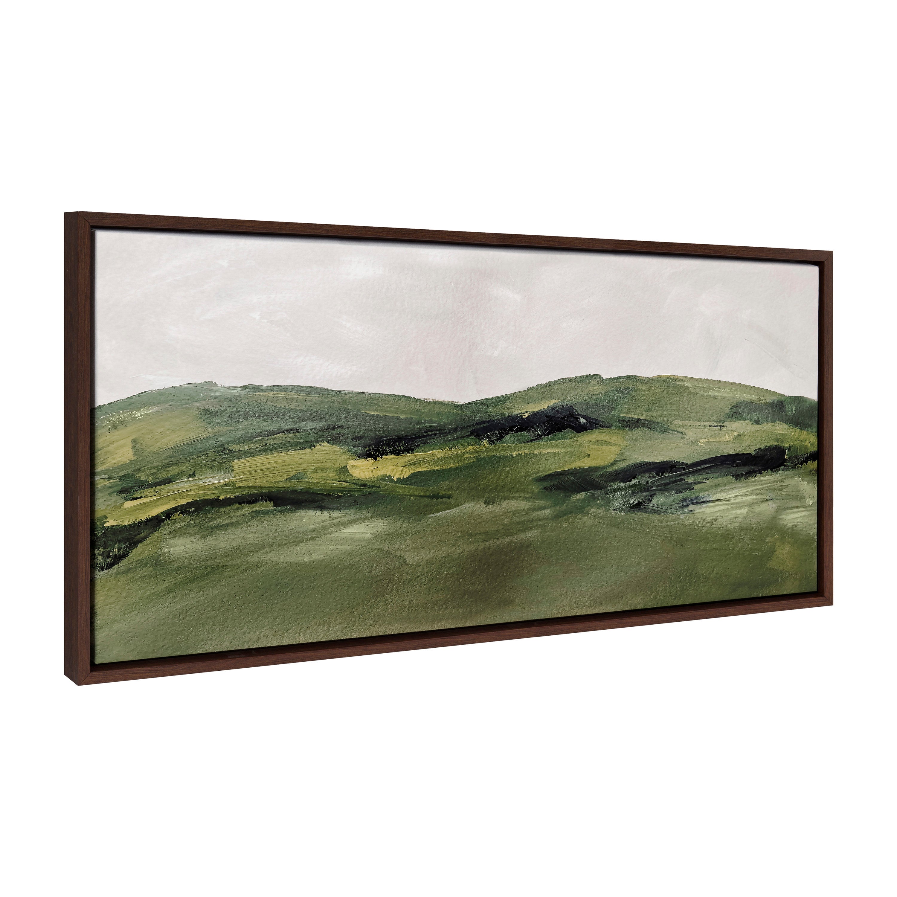 Framed Canvas 18x40 Sylvie Walnut 1