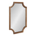 Scallop Mirror Rustic Brown 20x30 1