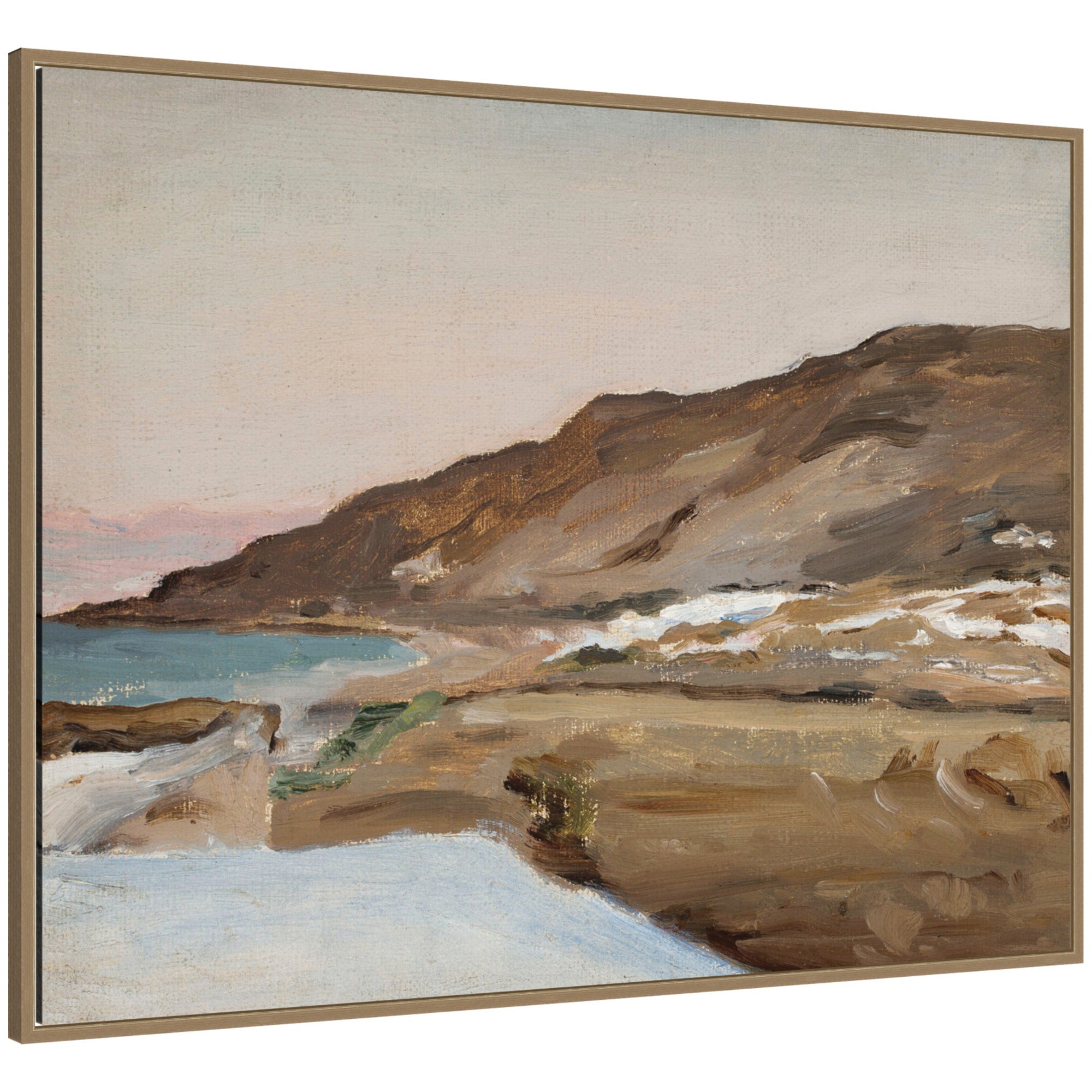 Framed Canvas 42x32 Sylvie Dark Gold 1