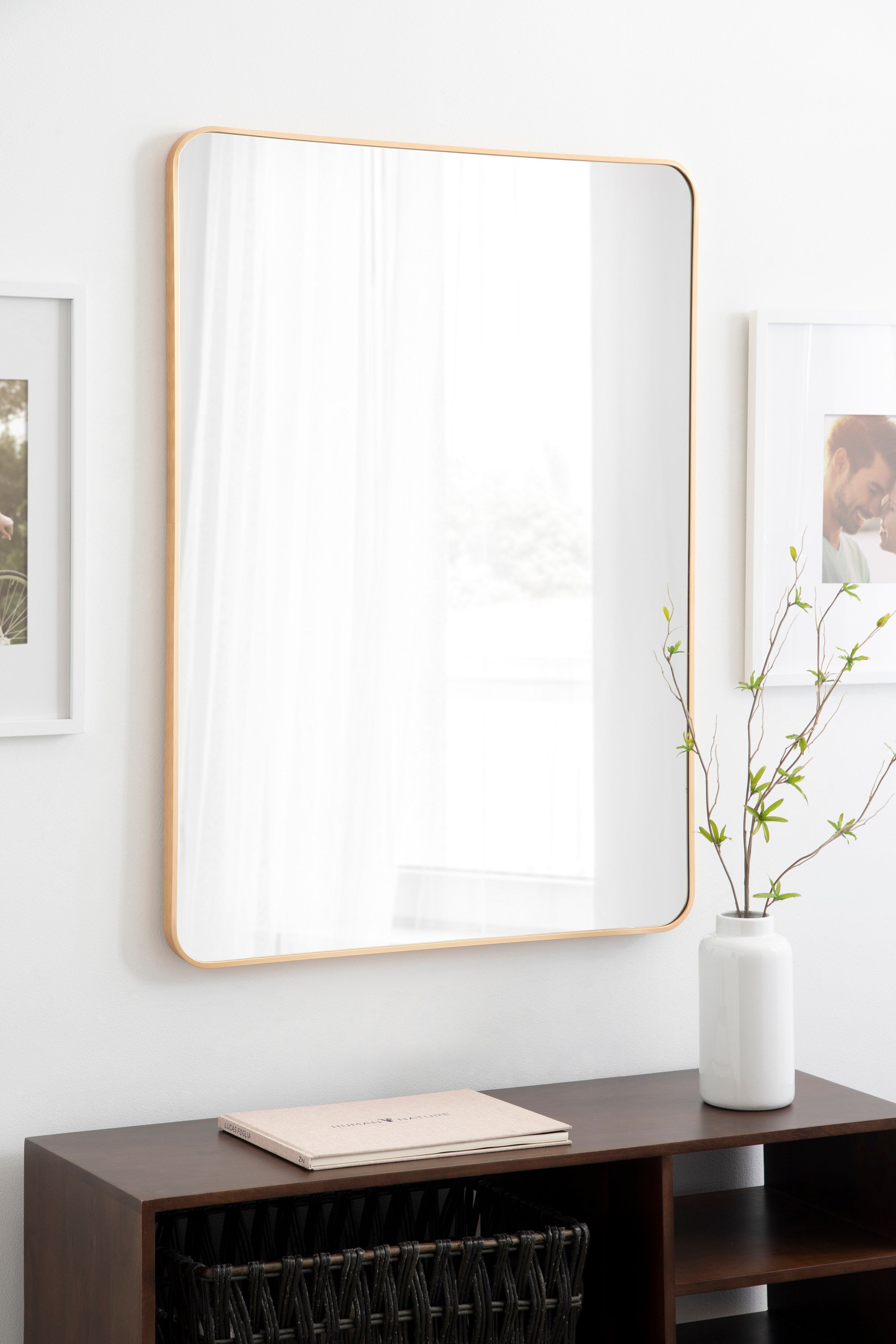 Rectangle Mirror Gold 30x42 6